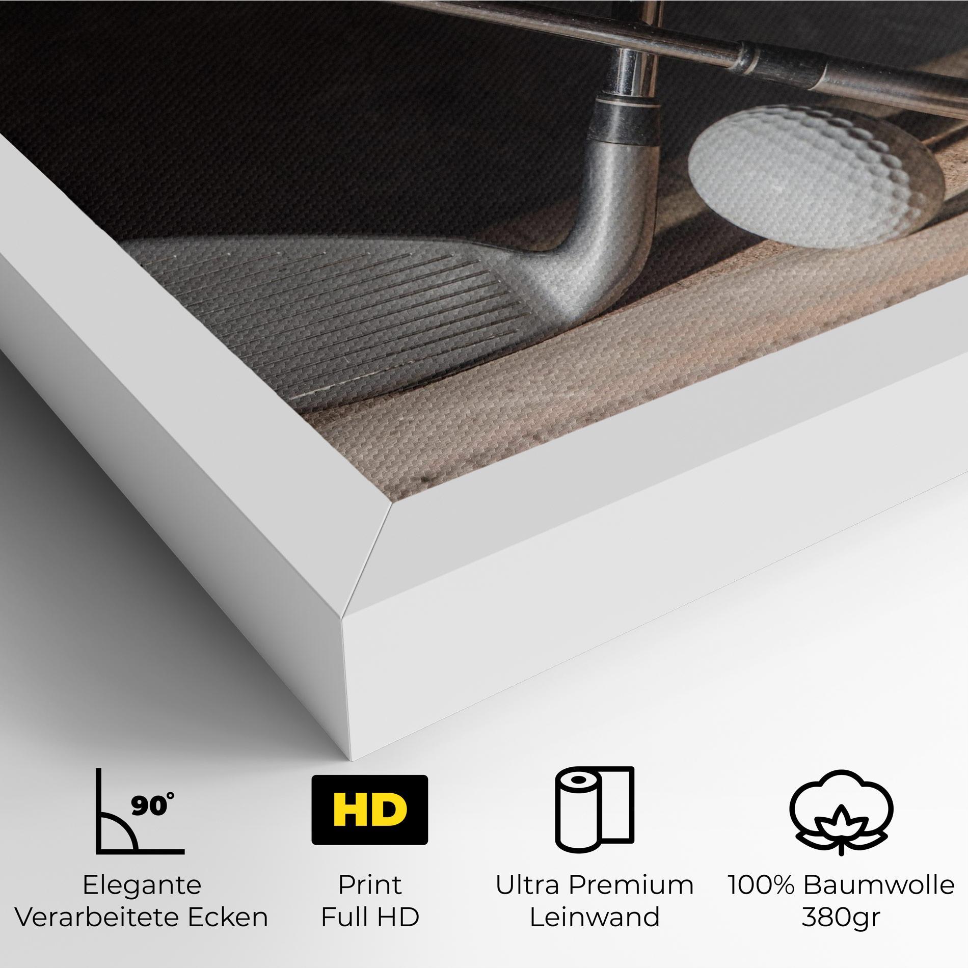 Leinwandbild Golf Club Ball mockup 4