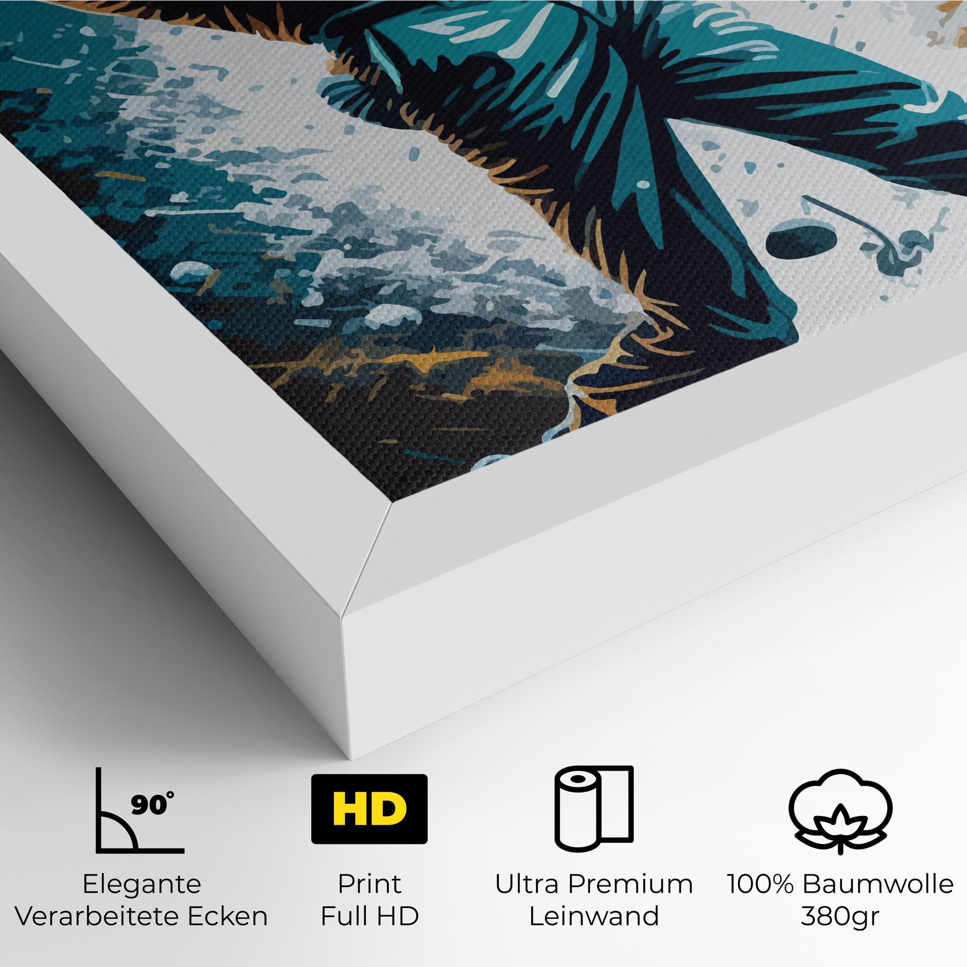 Leinwandbild Golf On Grey mockup 4