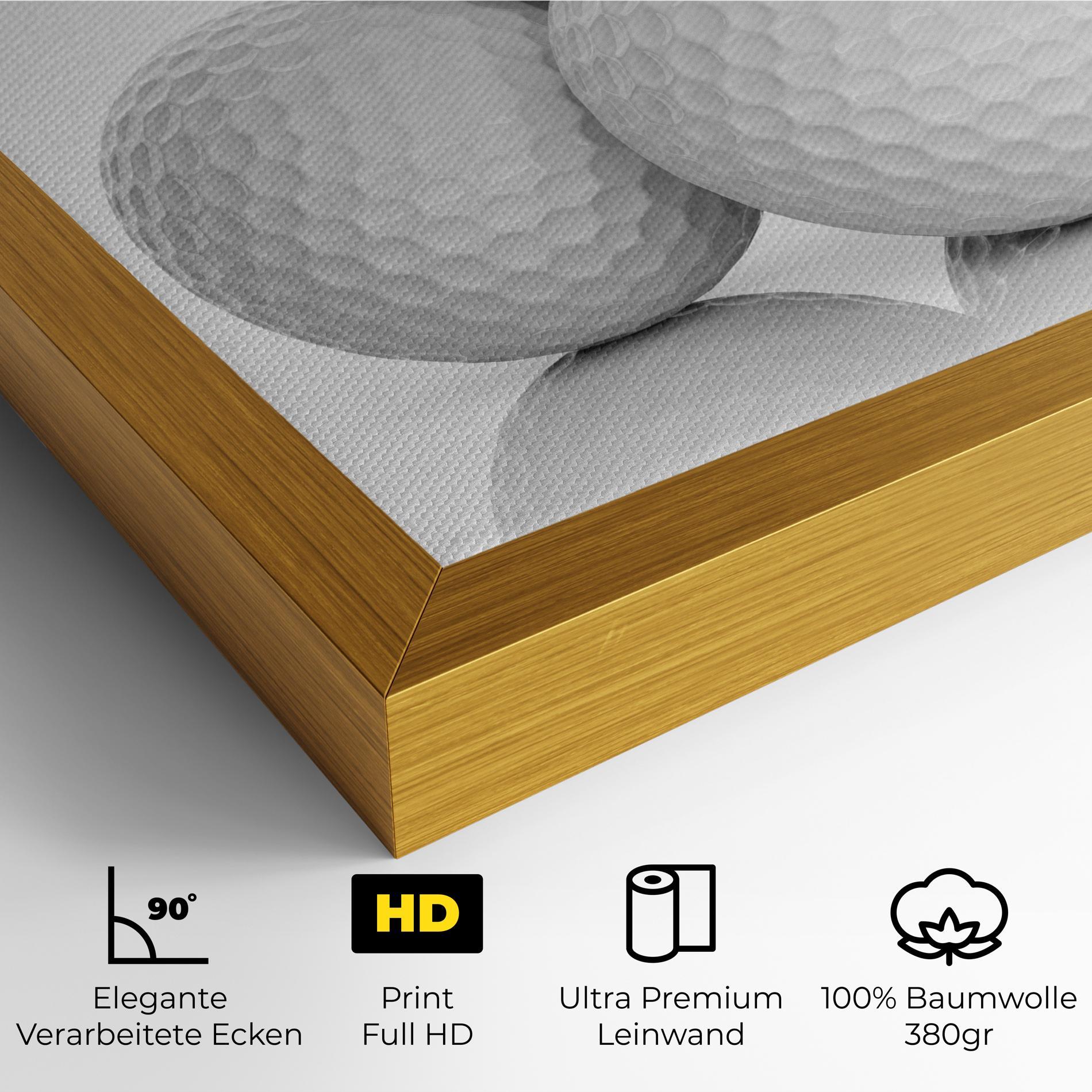 Leinwandbild 3d Golf Balls mockup 4
