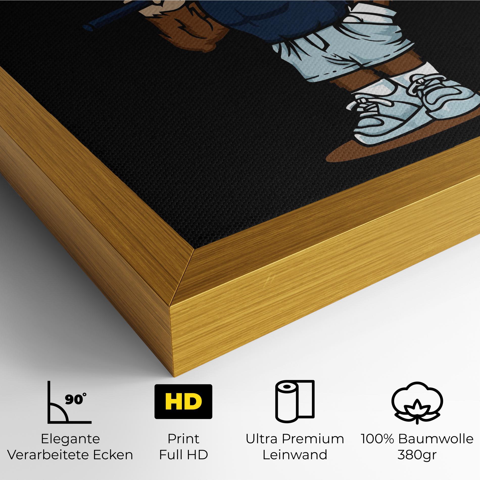 Leinwandbild Ape Golf mockup 4