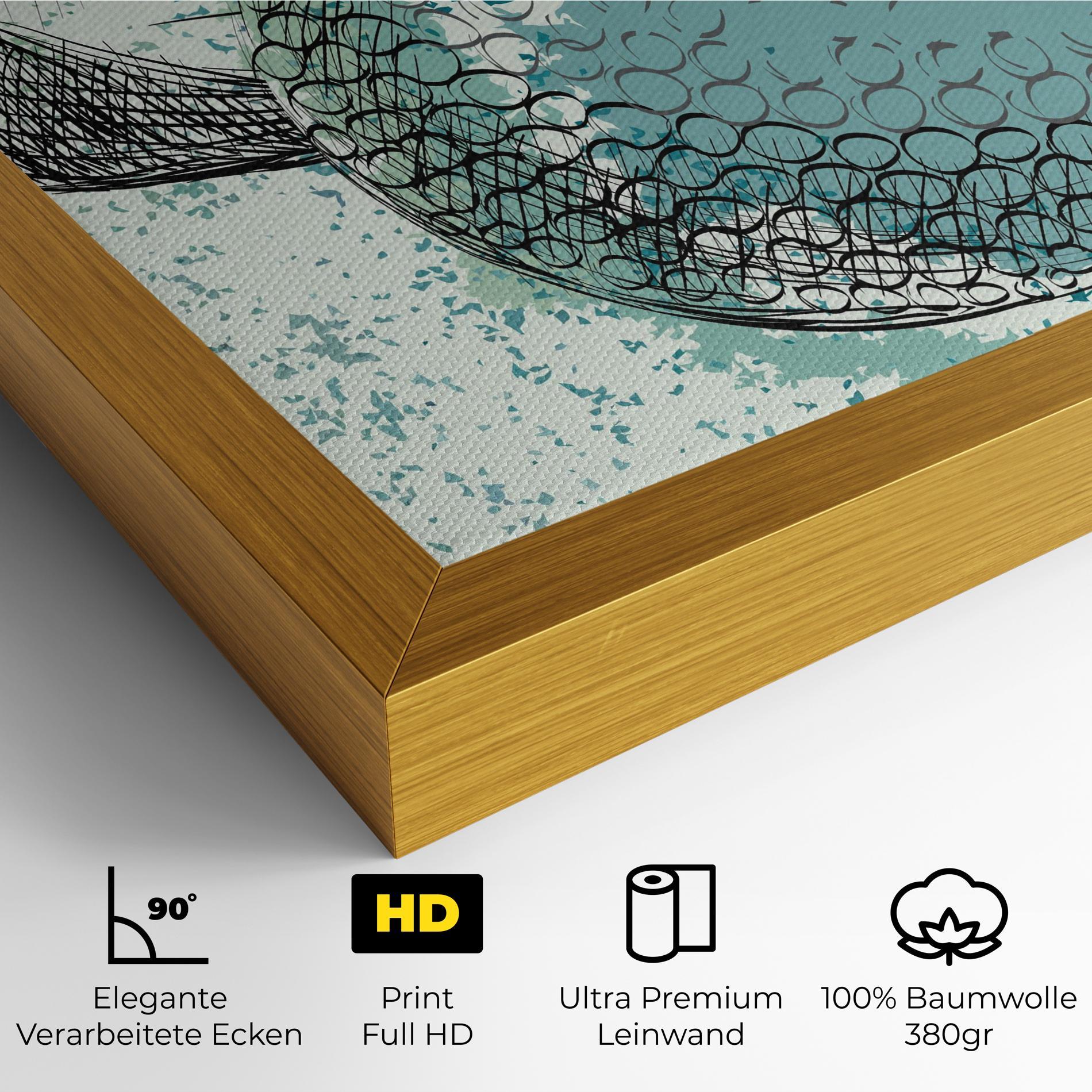 Leinwandbild Blue Golf mockup 4