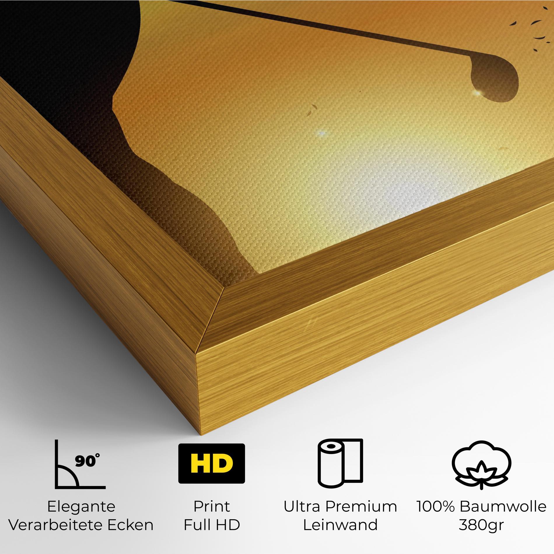 Leinwandbild Gold Sunrise mockup 4