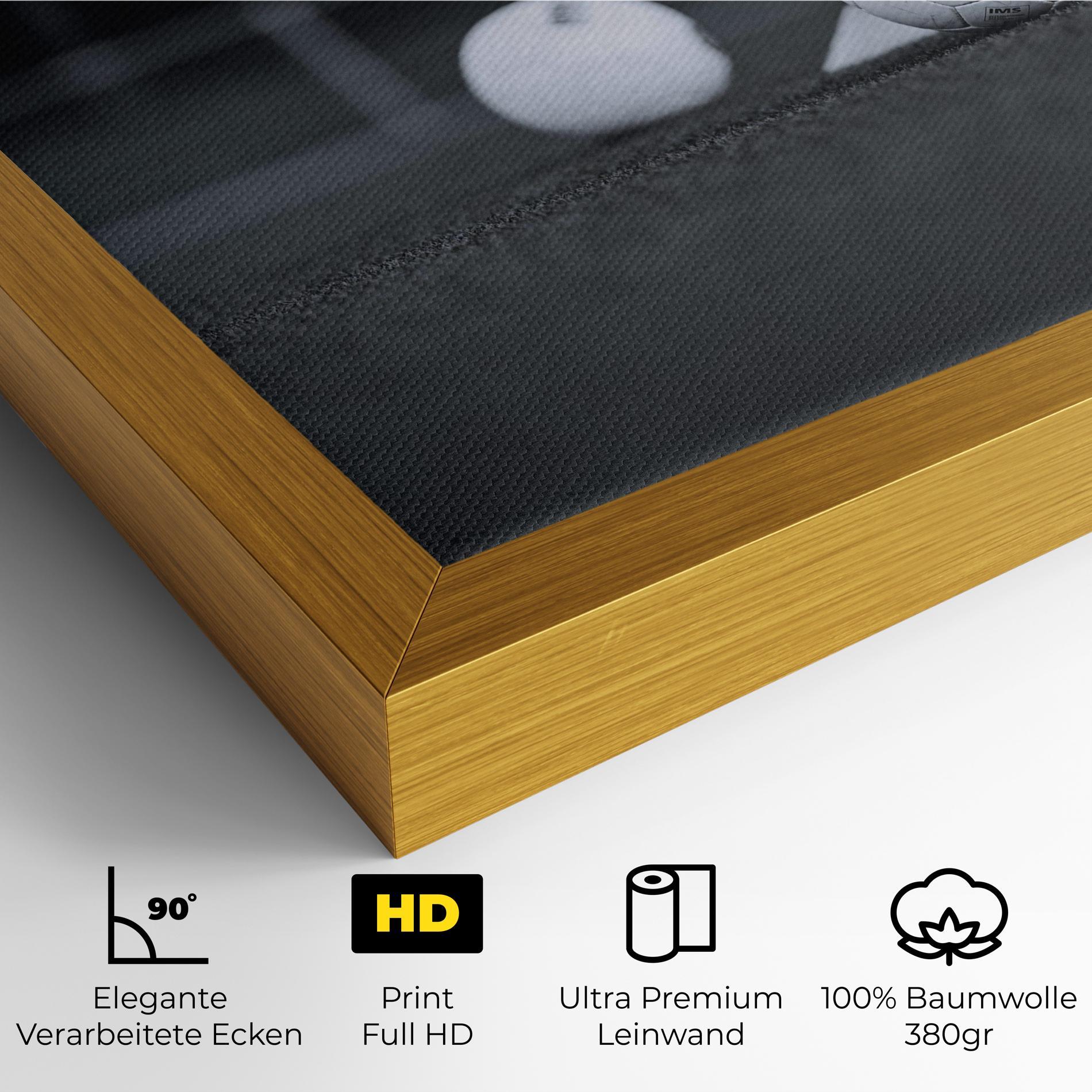 Leinwandbild Golf Ball On Grey mockup 4