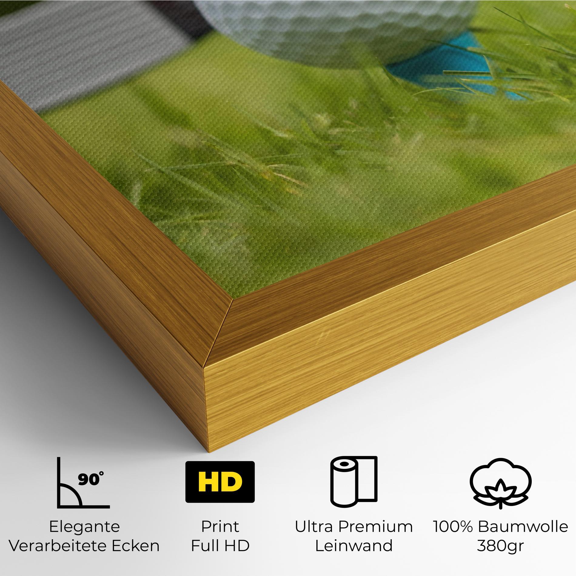 Leinwandbild Golf Ball Tee mockup 4