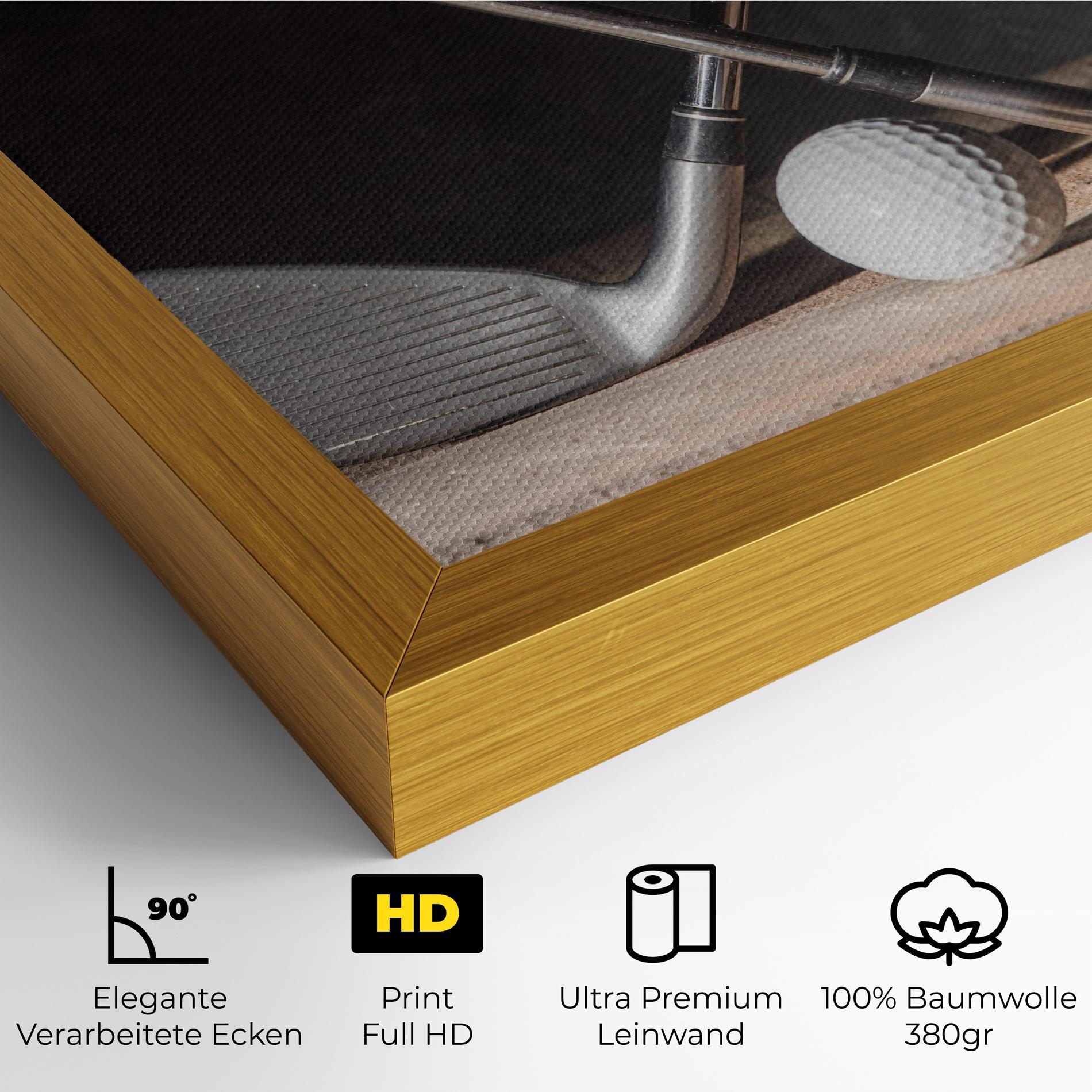 Leinwandbild Golf Club Ball mockup 4