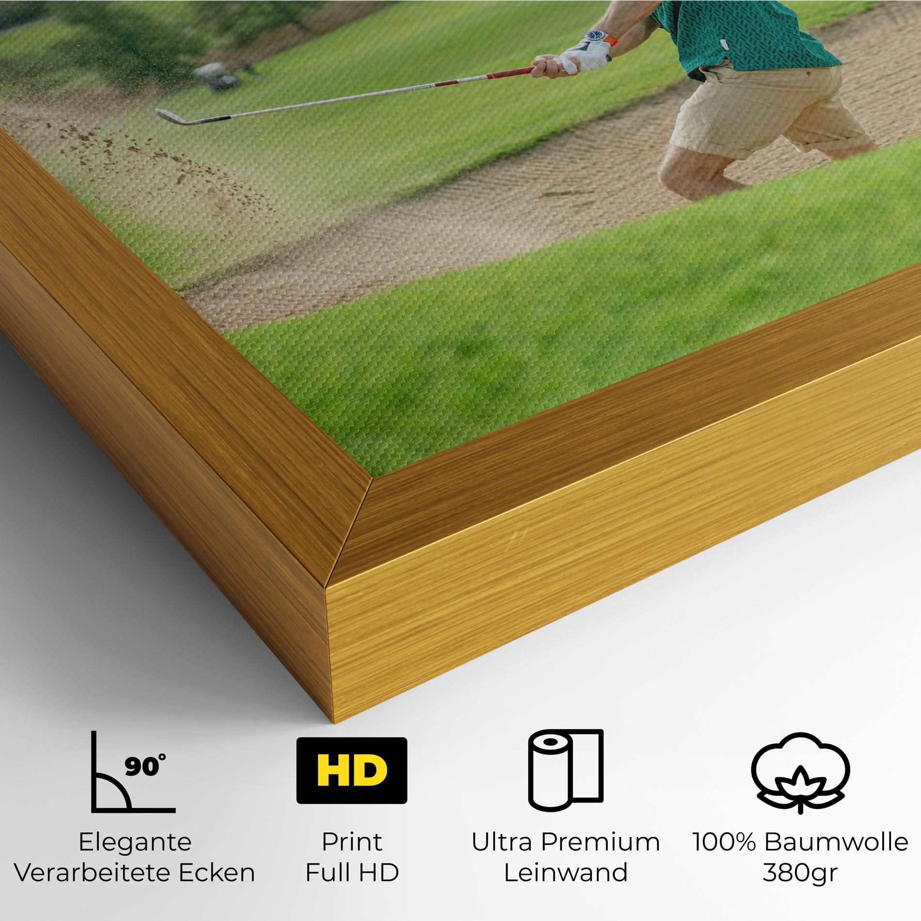 Green Tshirt Golf Player mockup 4