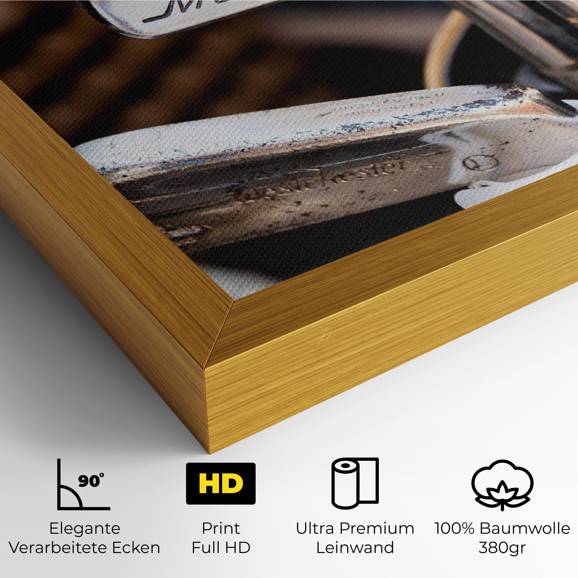 Leinwandbild Silver Golf Club mockup 4