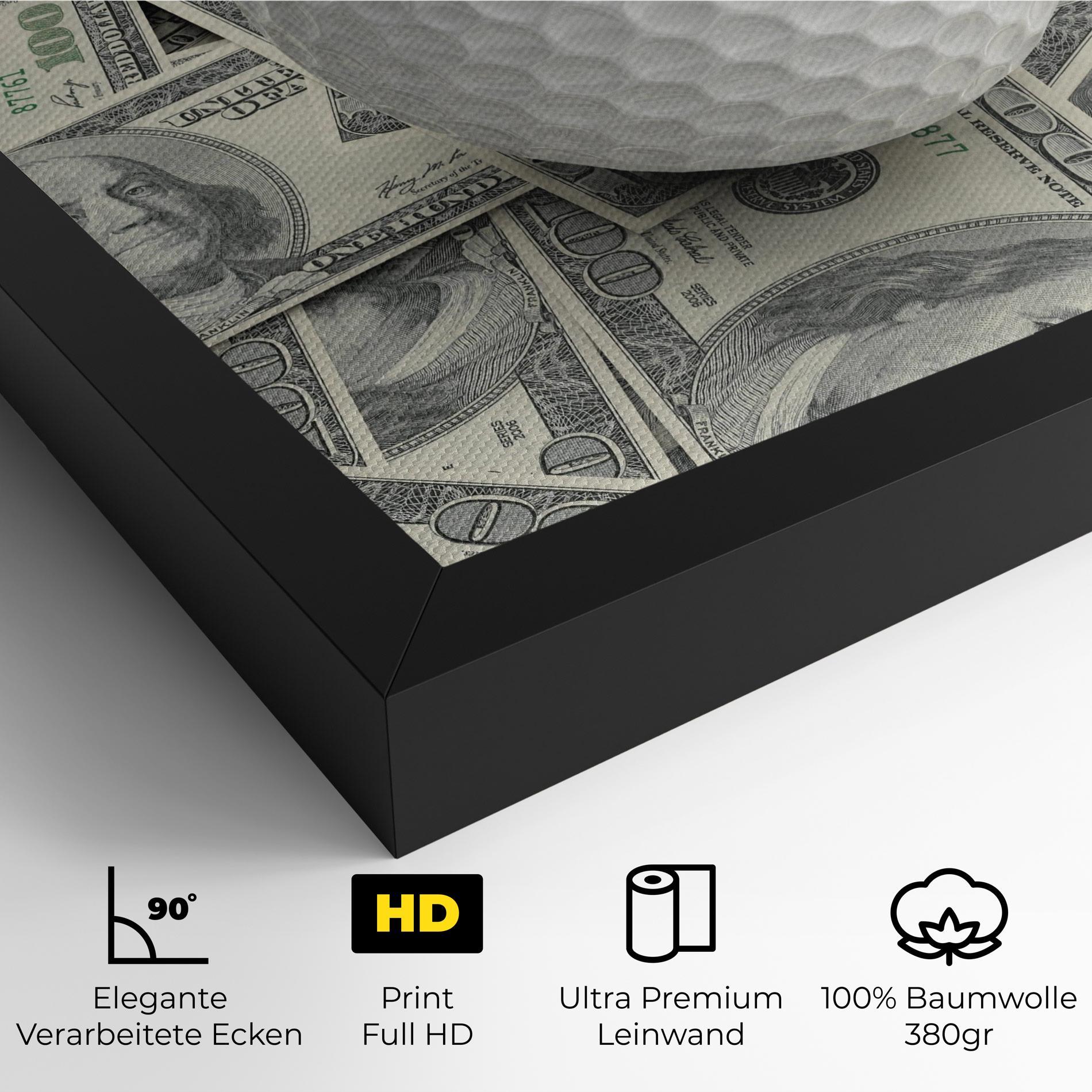 Leinwandbild 3d Golf Ball mockup 4