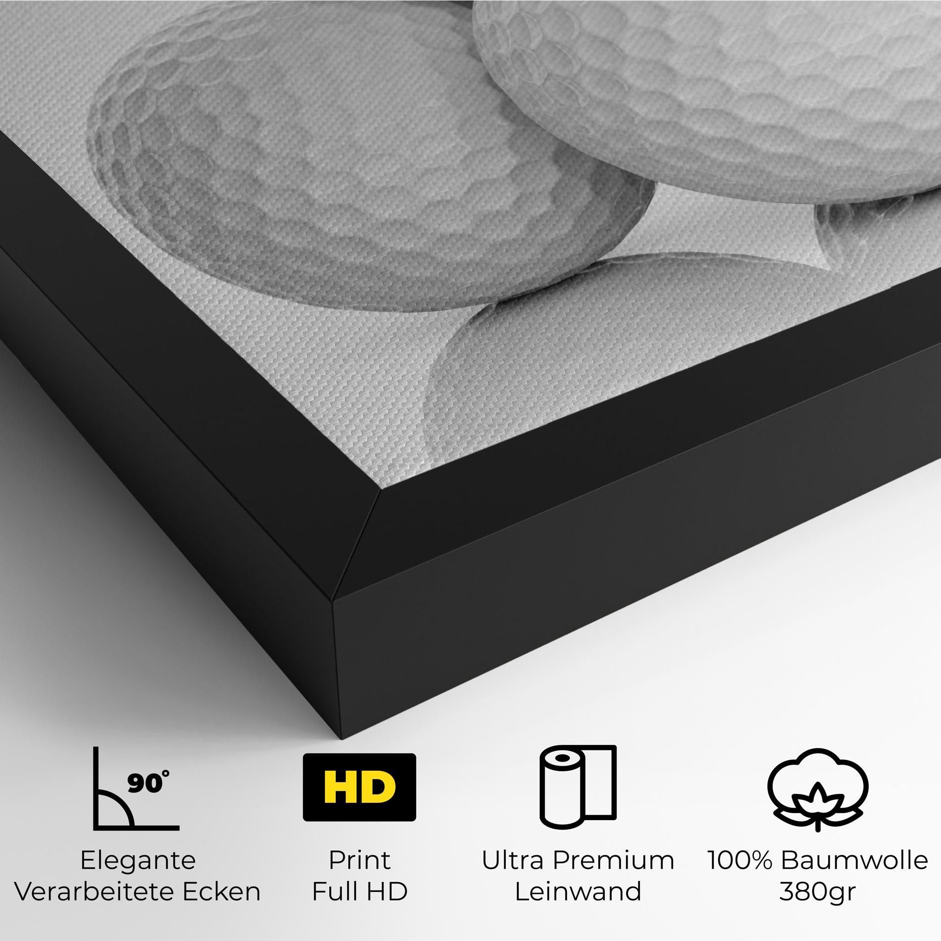 Leinwandbild 3d Golf Balls mockup 4