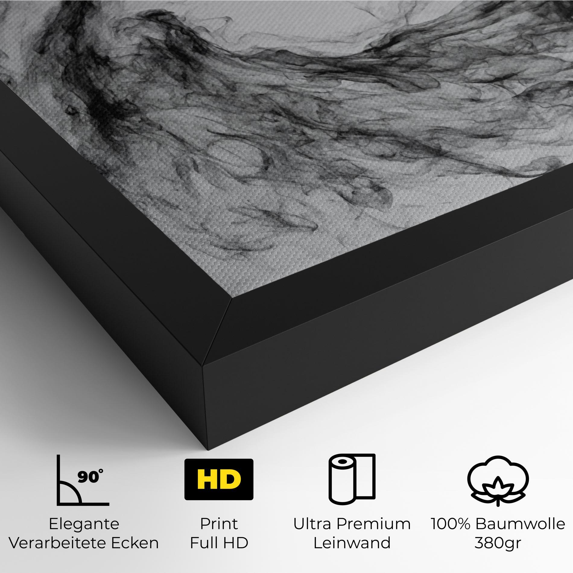 Leinwandbild Black Smoke Golf mockup 4