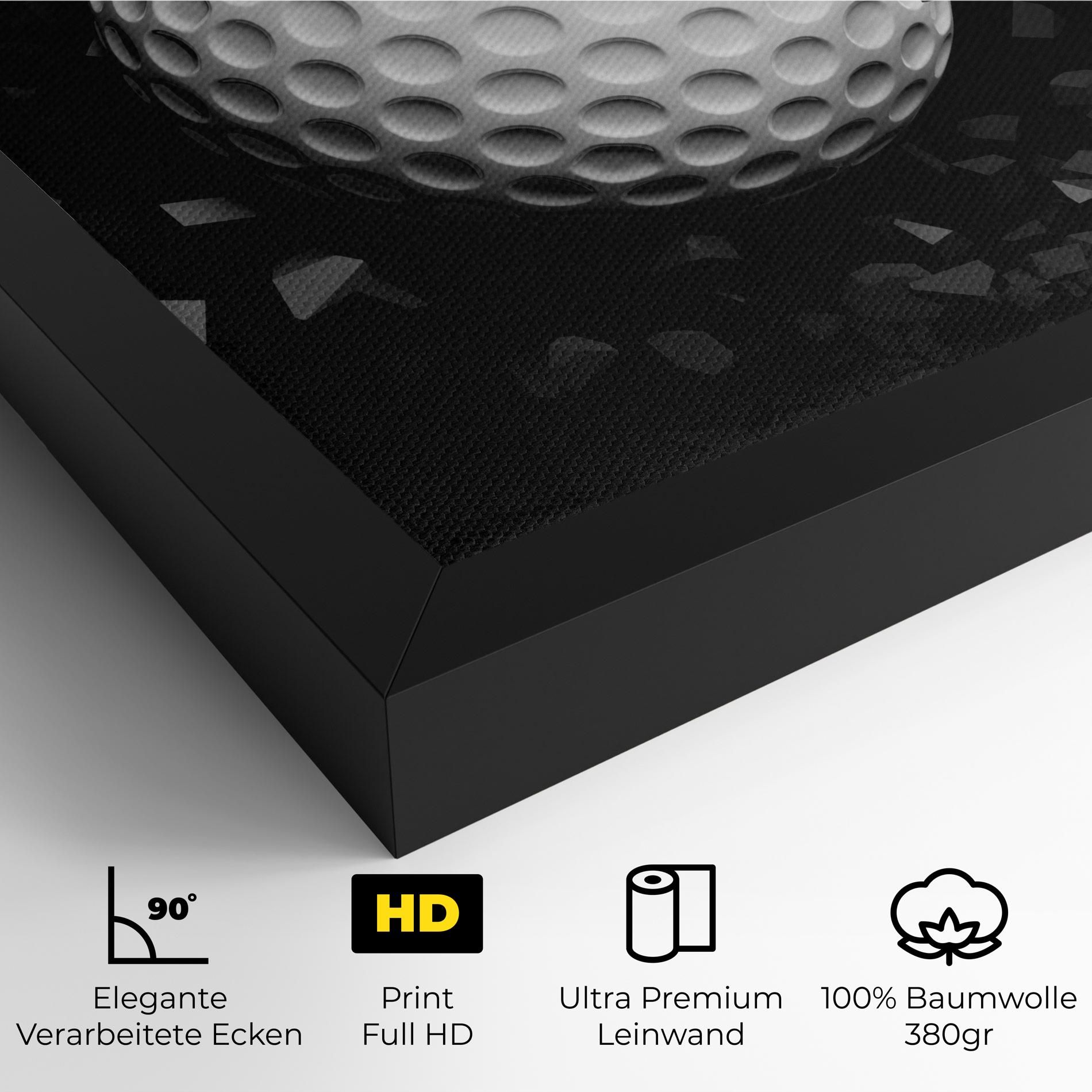 Black Wall Golf Ball mockup 4