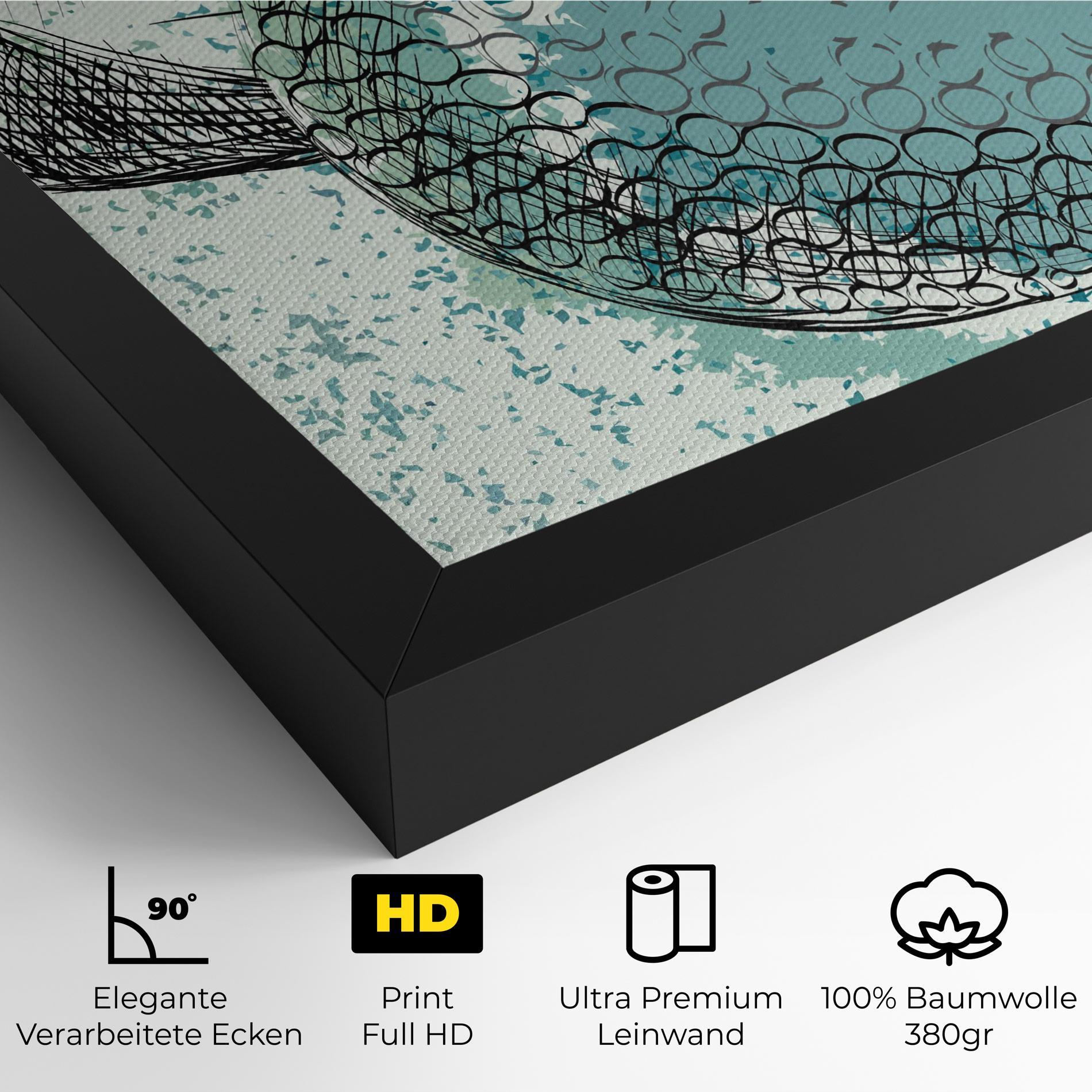 Leinwandbild Blue Golf mockup 4