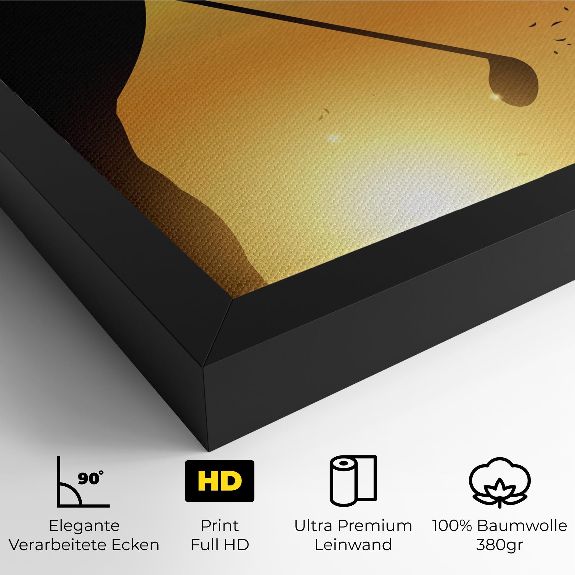 Leinwandbild Gold Sunrise mockup 4