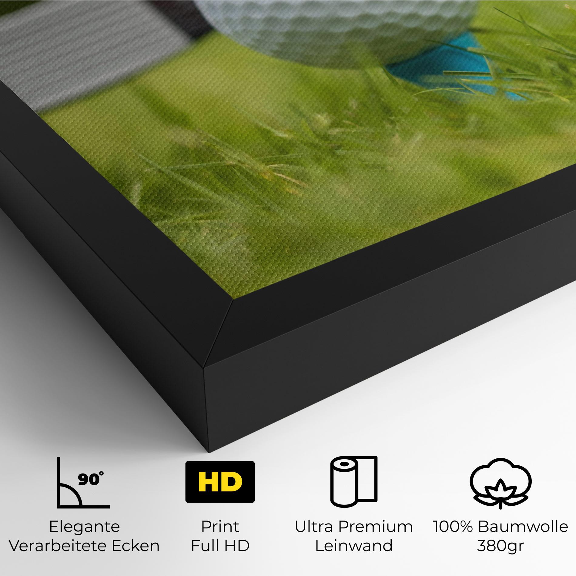 Leinwandbild Golf Ball Tee mockup 4