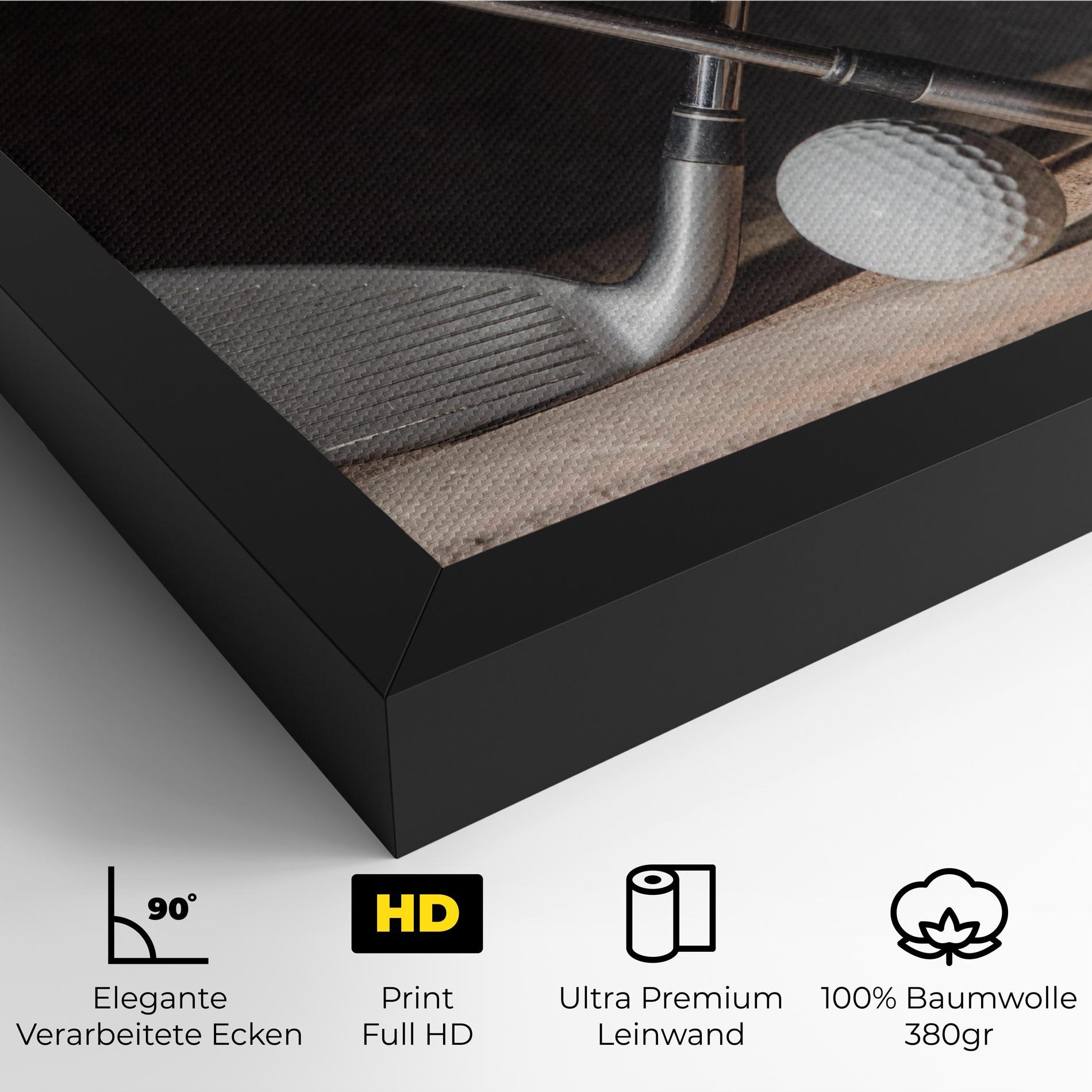 Leinwandbild Golf Club Ball mockup 4