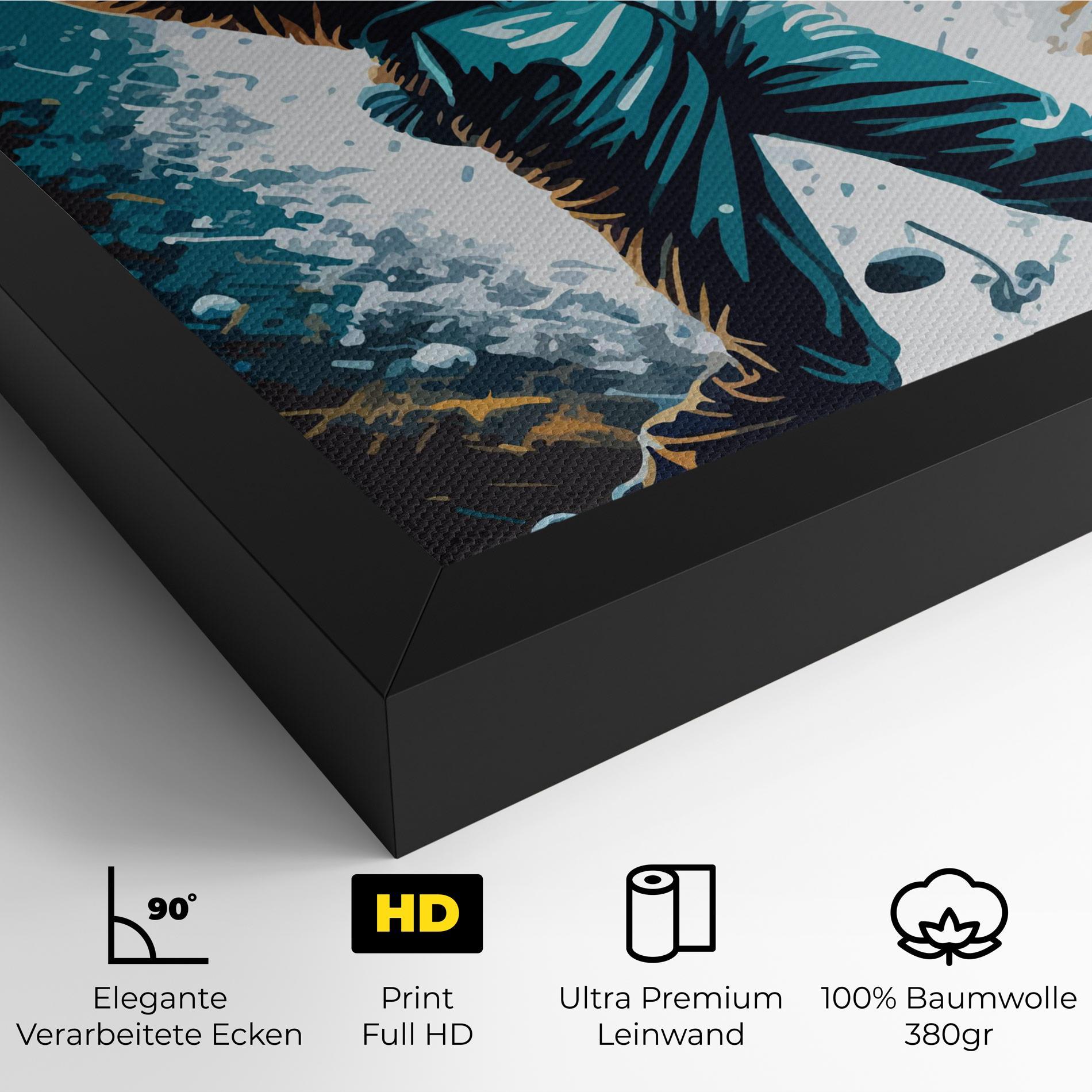 Leinwandbild Golf On Grey mockup 4