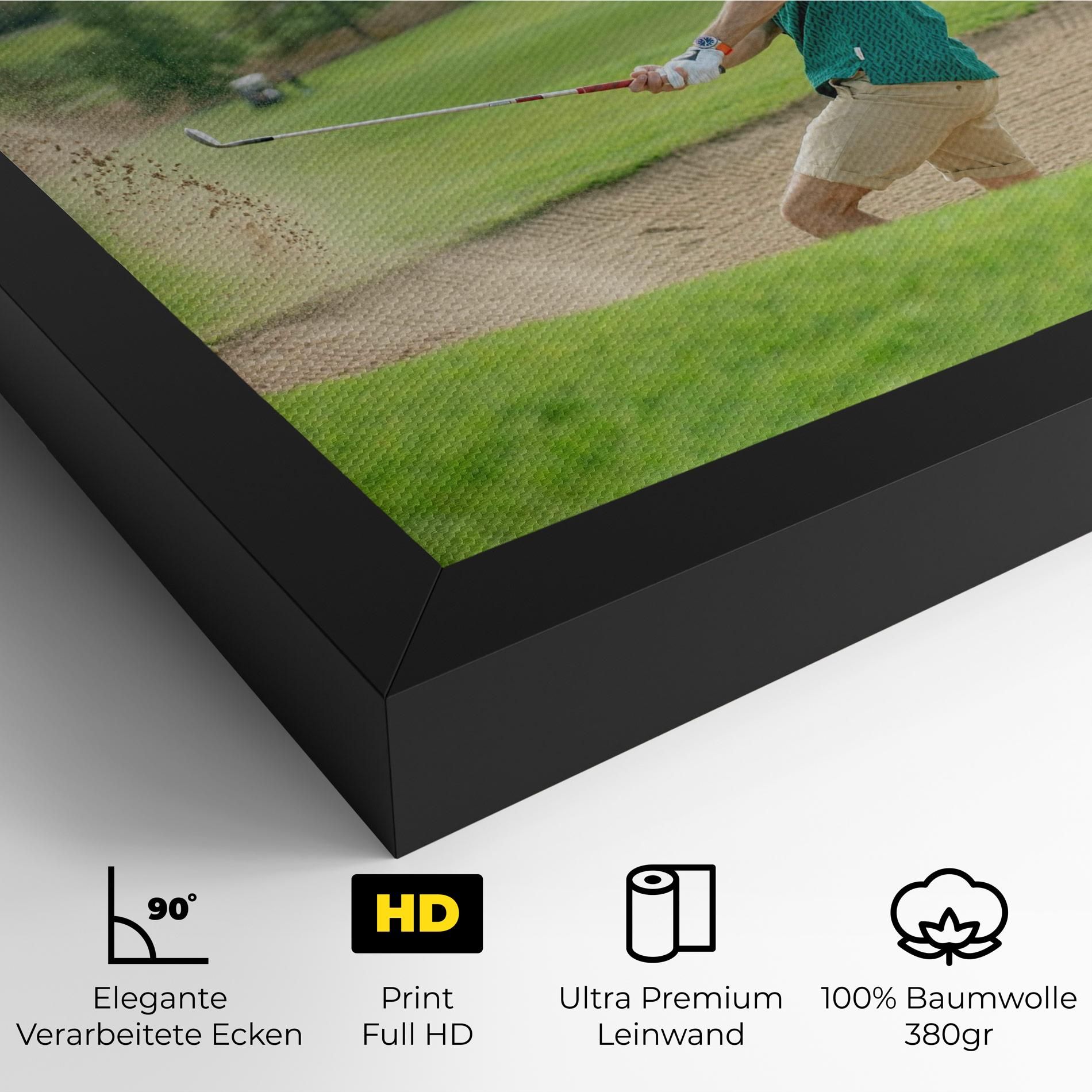 Green Tshirt Golf Player mockup 4