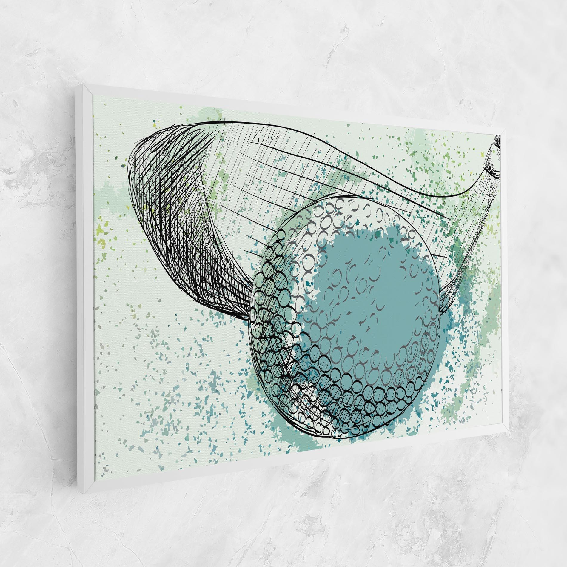 Leinwandbild Blue Golf mockup 1