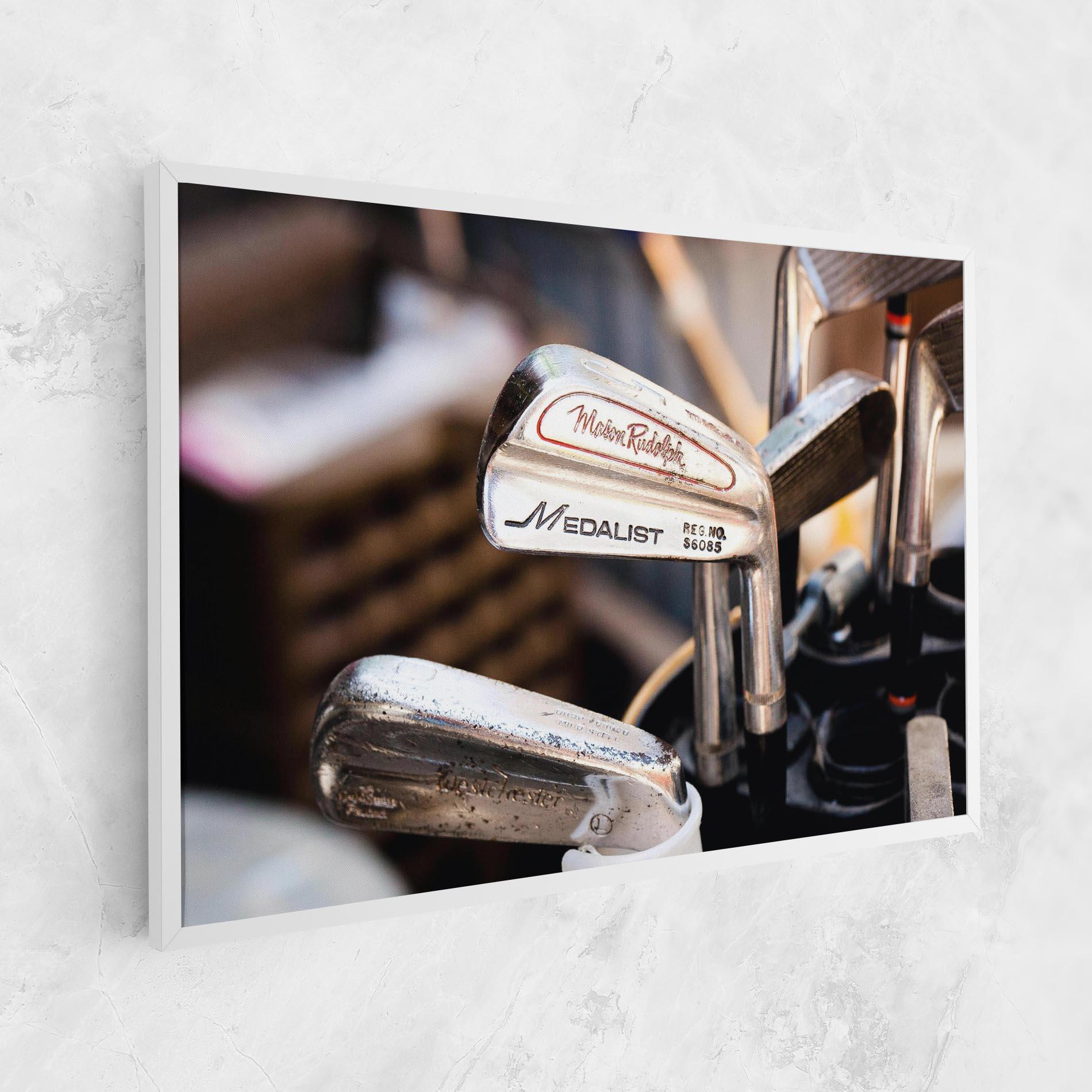 Leinwandbild Silver Golf Club mockup 1