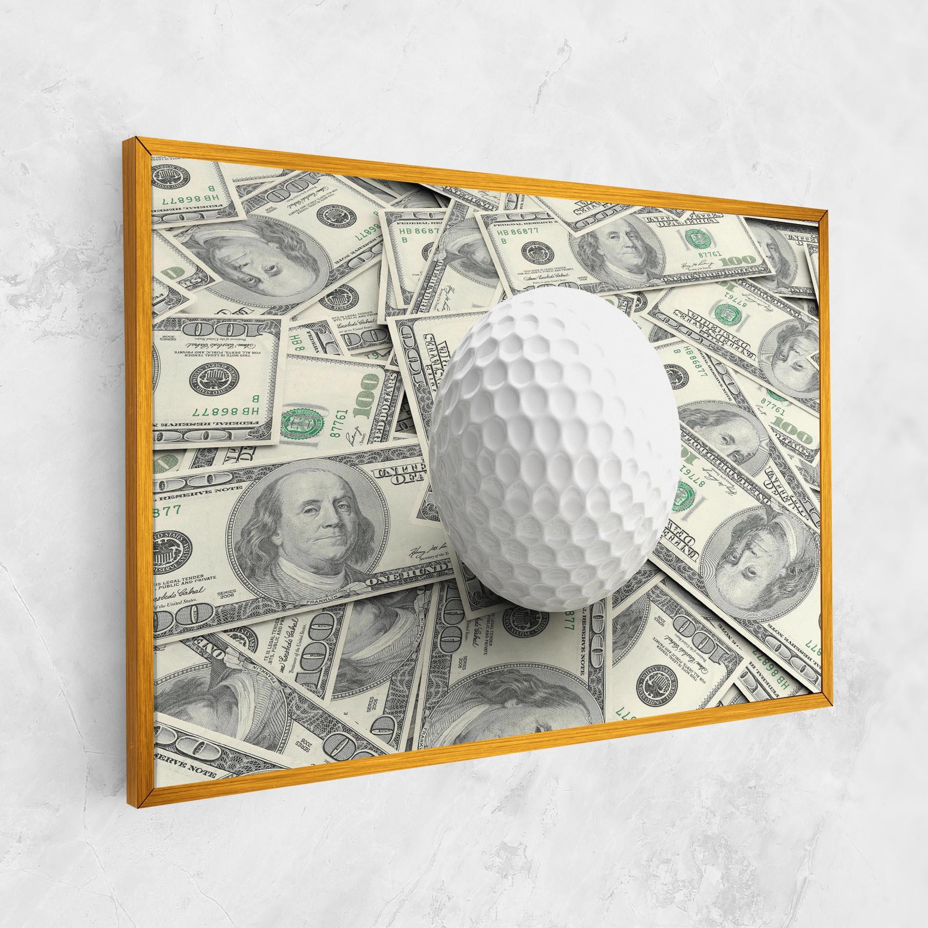 Leinwandbild 3d Golf Ball mockup 1