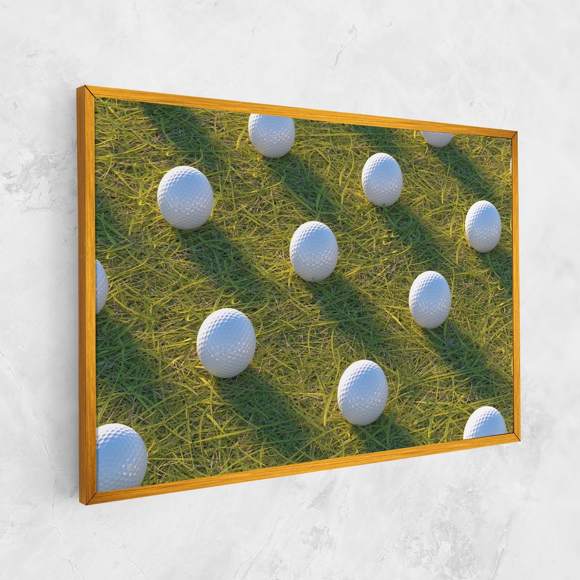 Golf Ball On Grass mockup 1