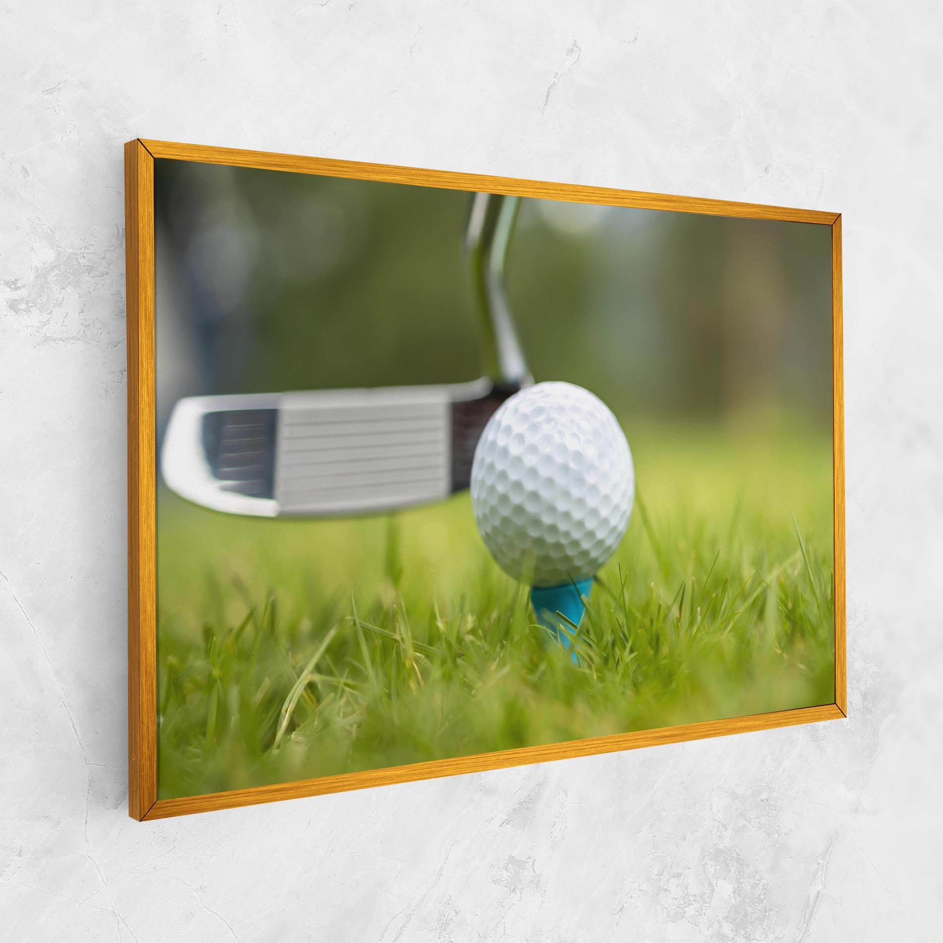 Leinwandbild Golf Ball Tee mockup 1