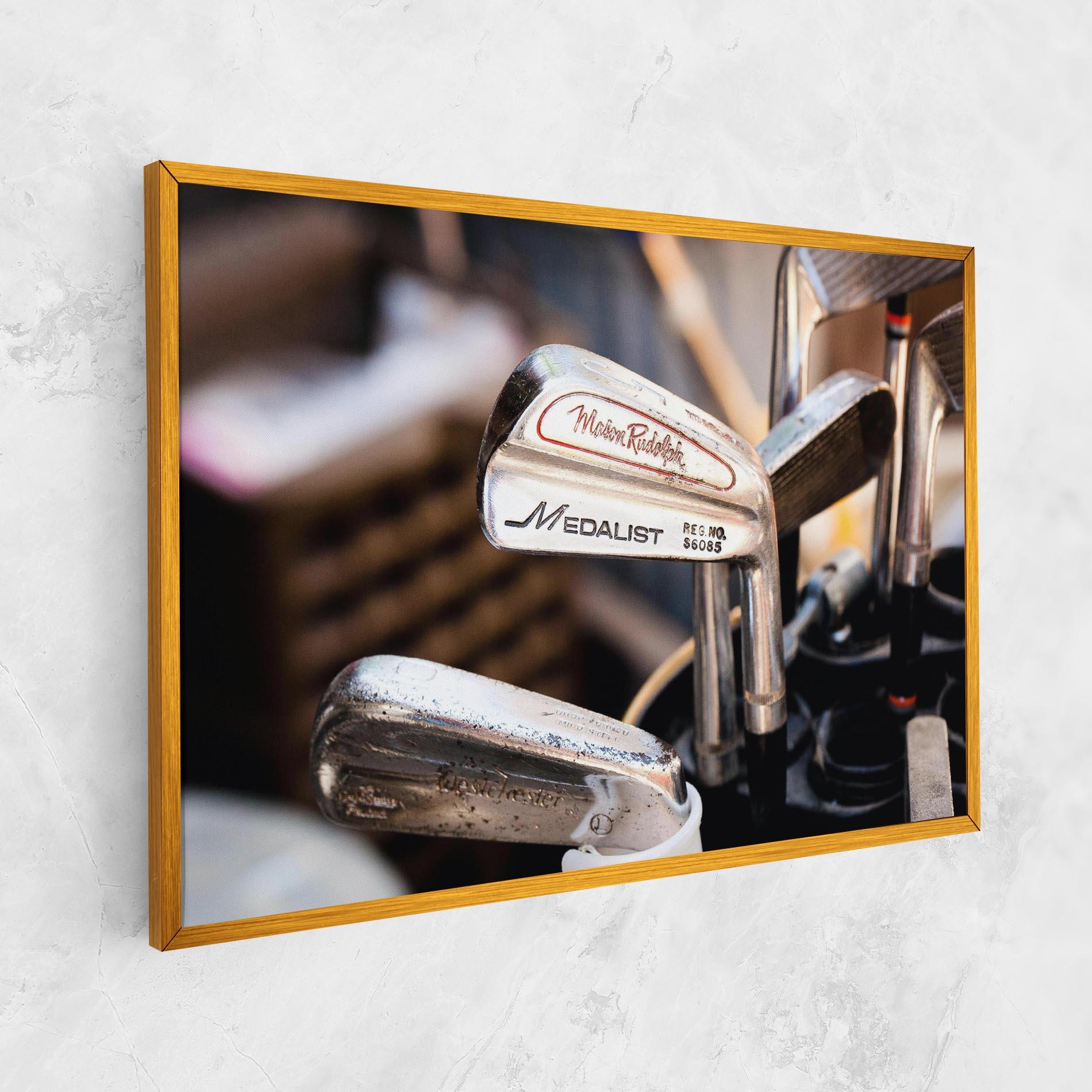 Leinwandbild Silver Golf Club mockup 1