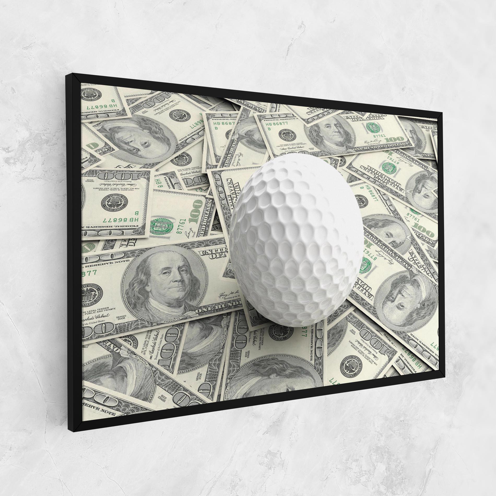 Leinwandbild 3d Golf Ball mockup 1