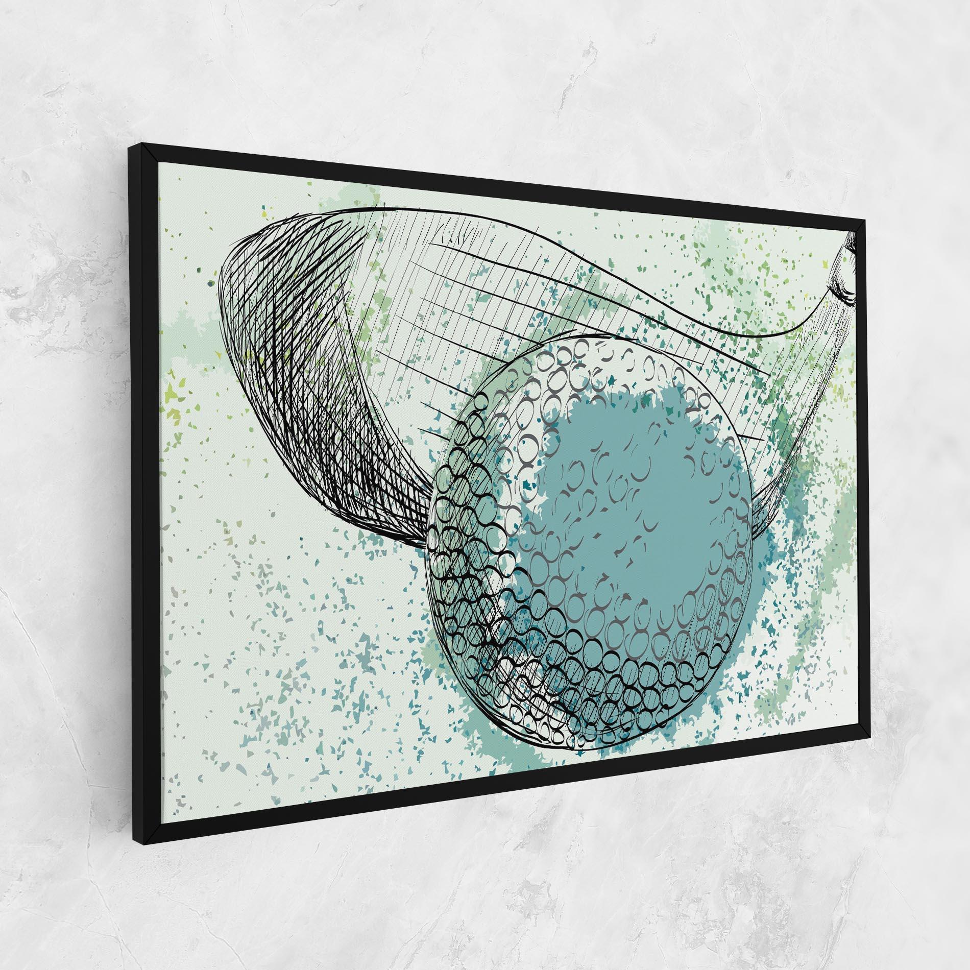 Leinwandbild Blue Golf mockup 1