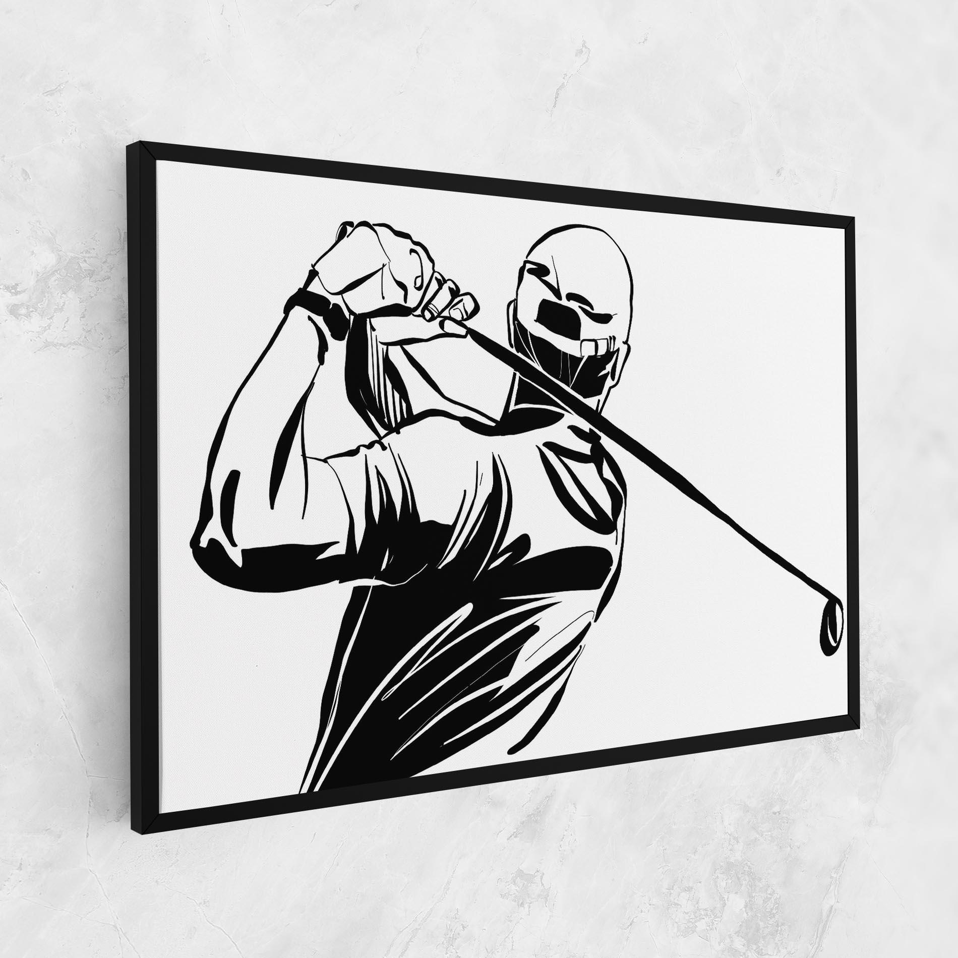 Leinwandbild Golf Back mockup 1