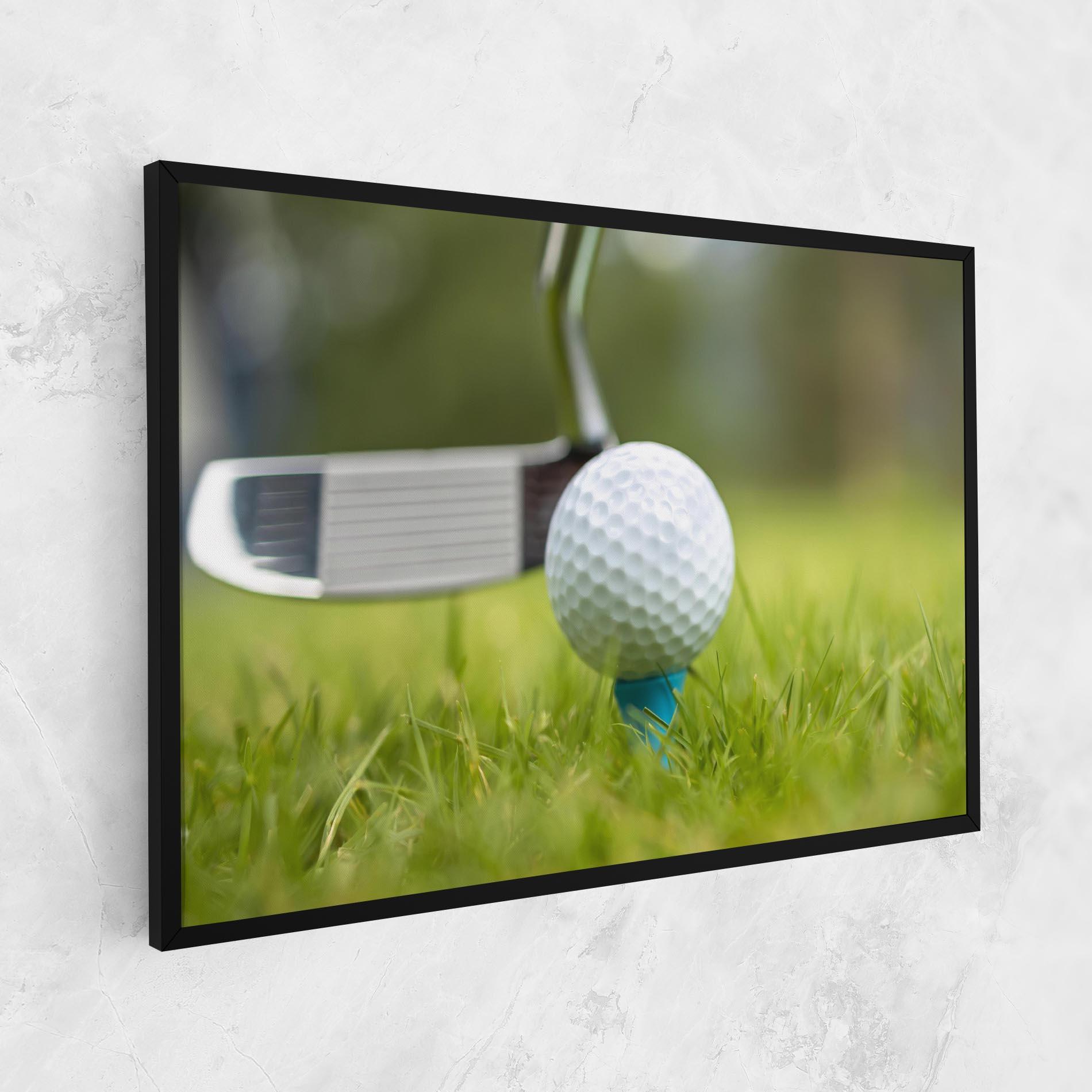 Leinwandbild Golf Ball Tee mockup 1