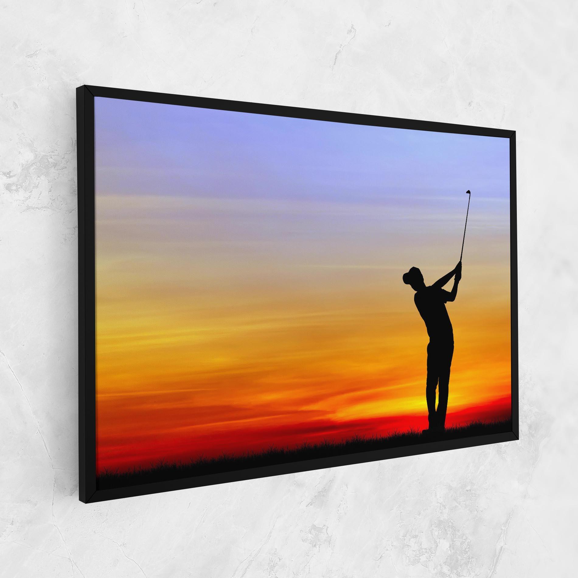 Leinwandbild Playing Golf Sunrise mockup 1