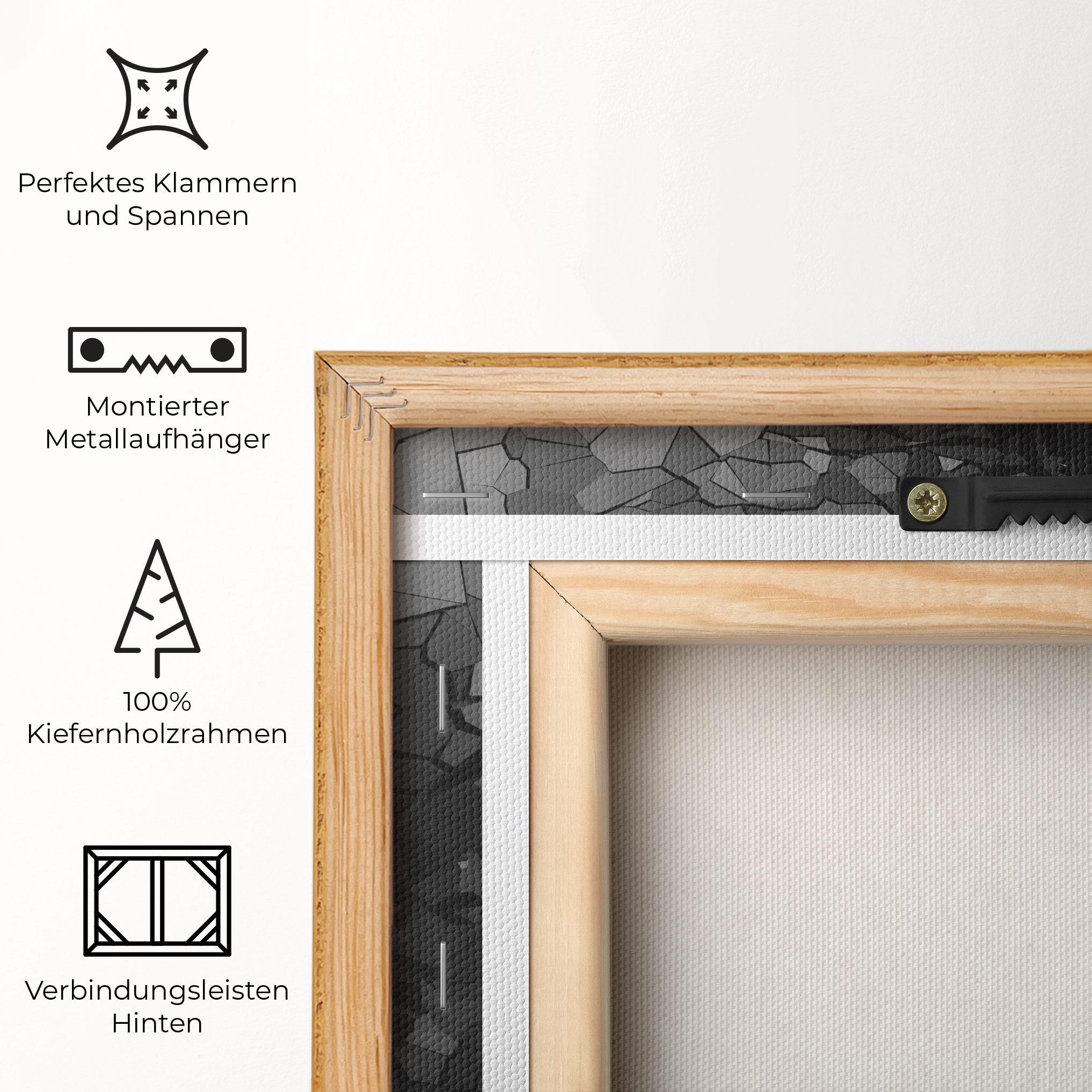 Leinwandbild Black Wall Golf Ball mockup 5