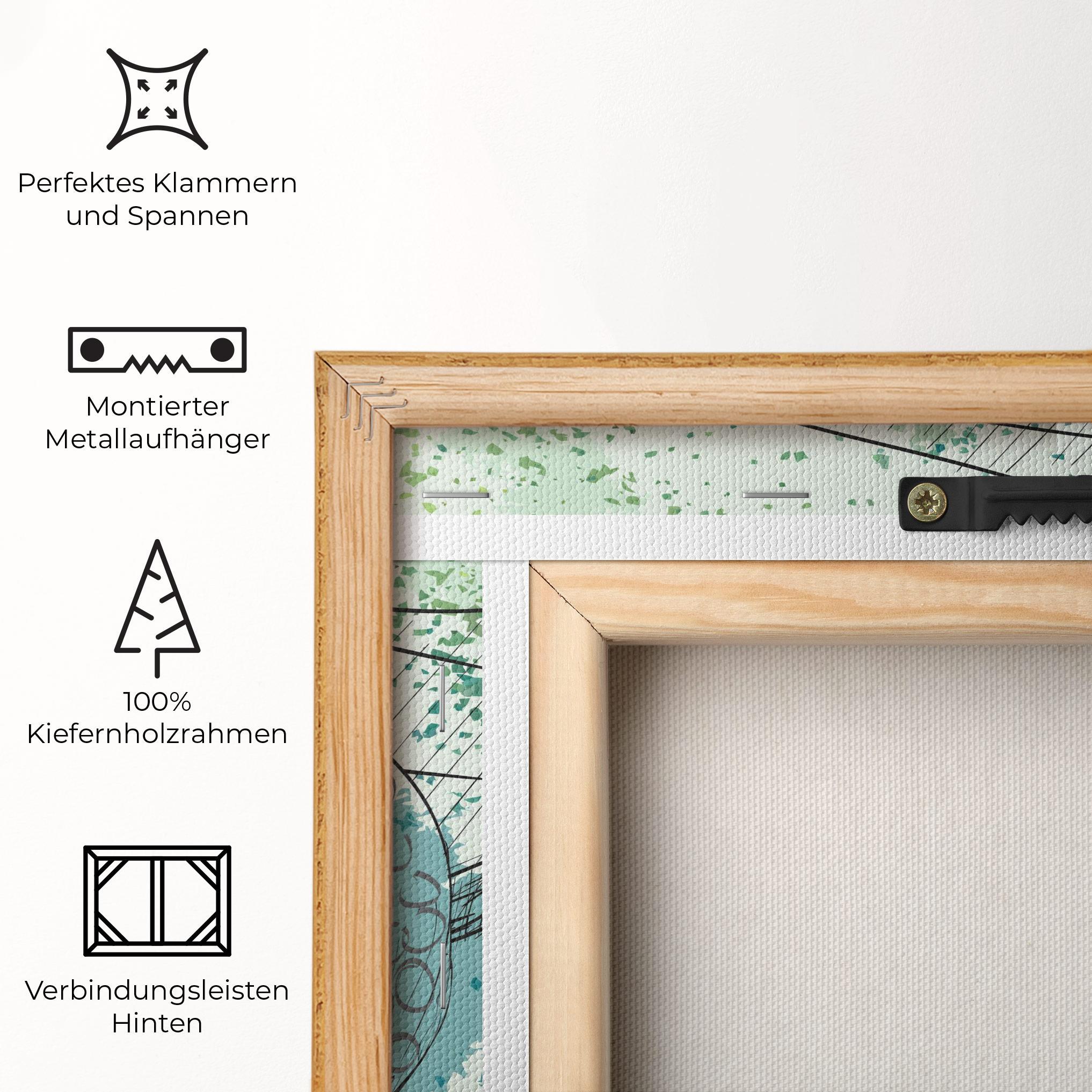 Leinwandbild Blue Golf mockup 5