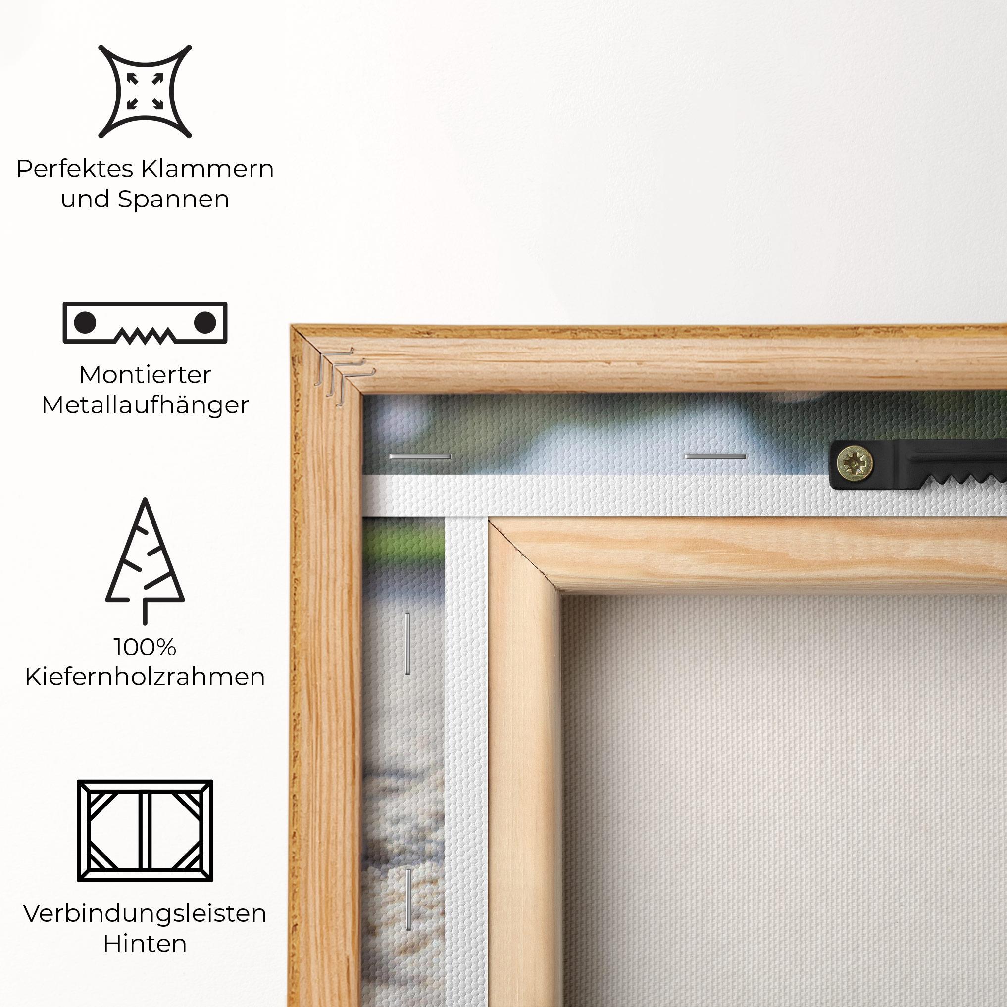 Leinwandbild Golf Ball In Sand mockup 5