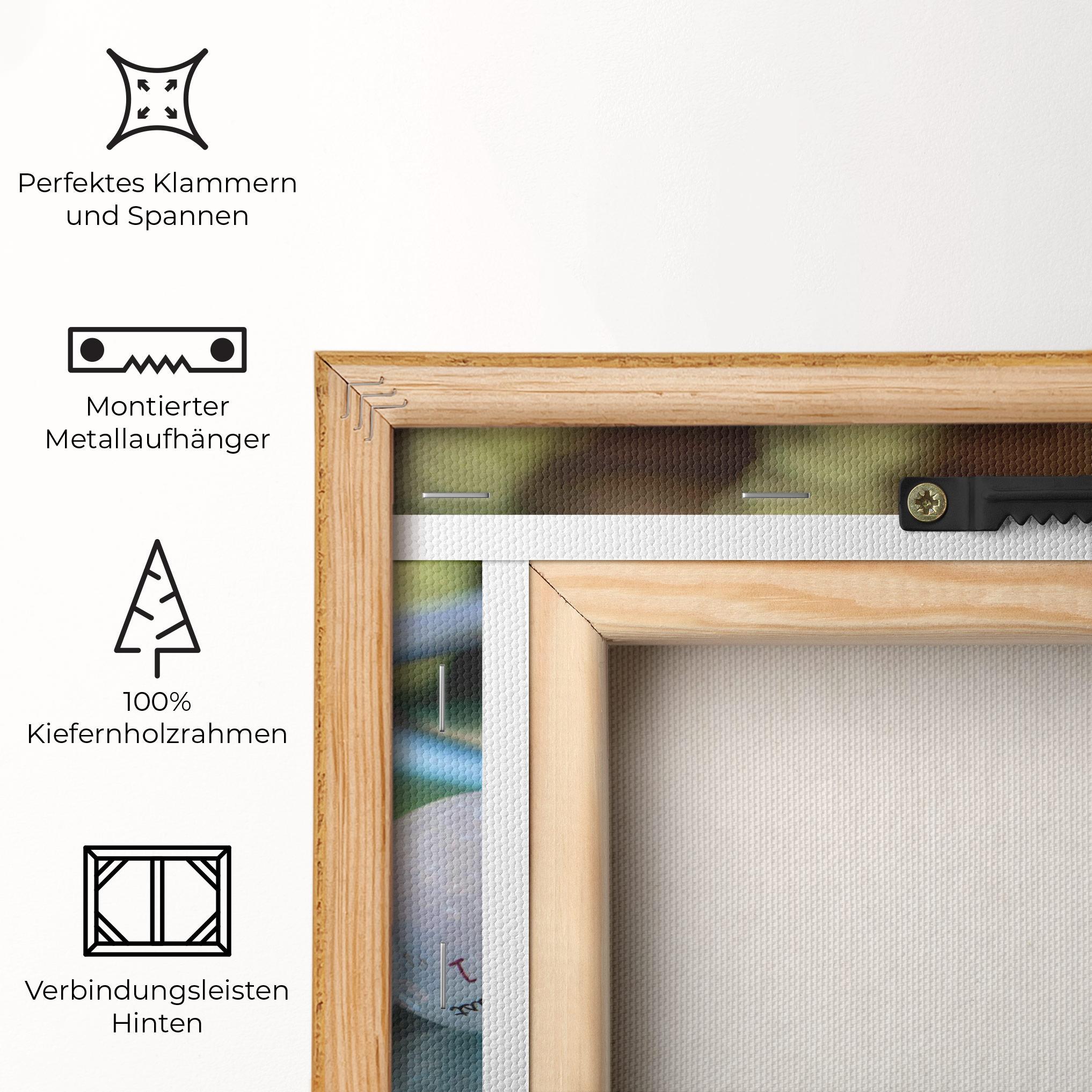 Leinwandbild Golf Balls Set mockup 5