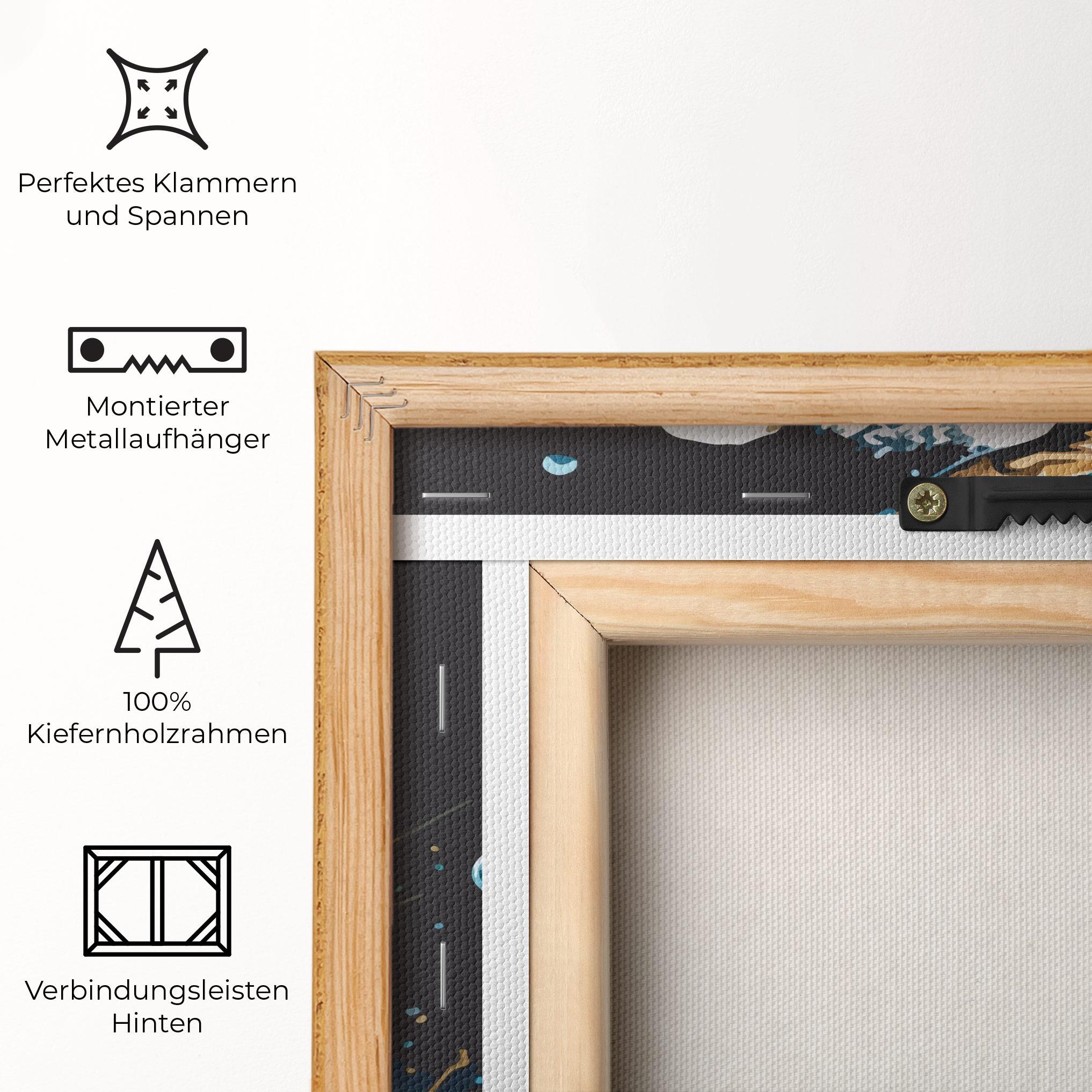 Leinwandbild Golf On Grey mockup 5
