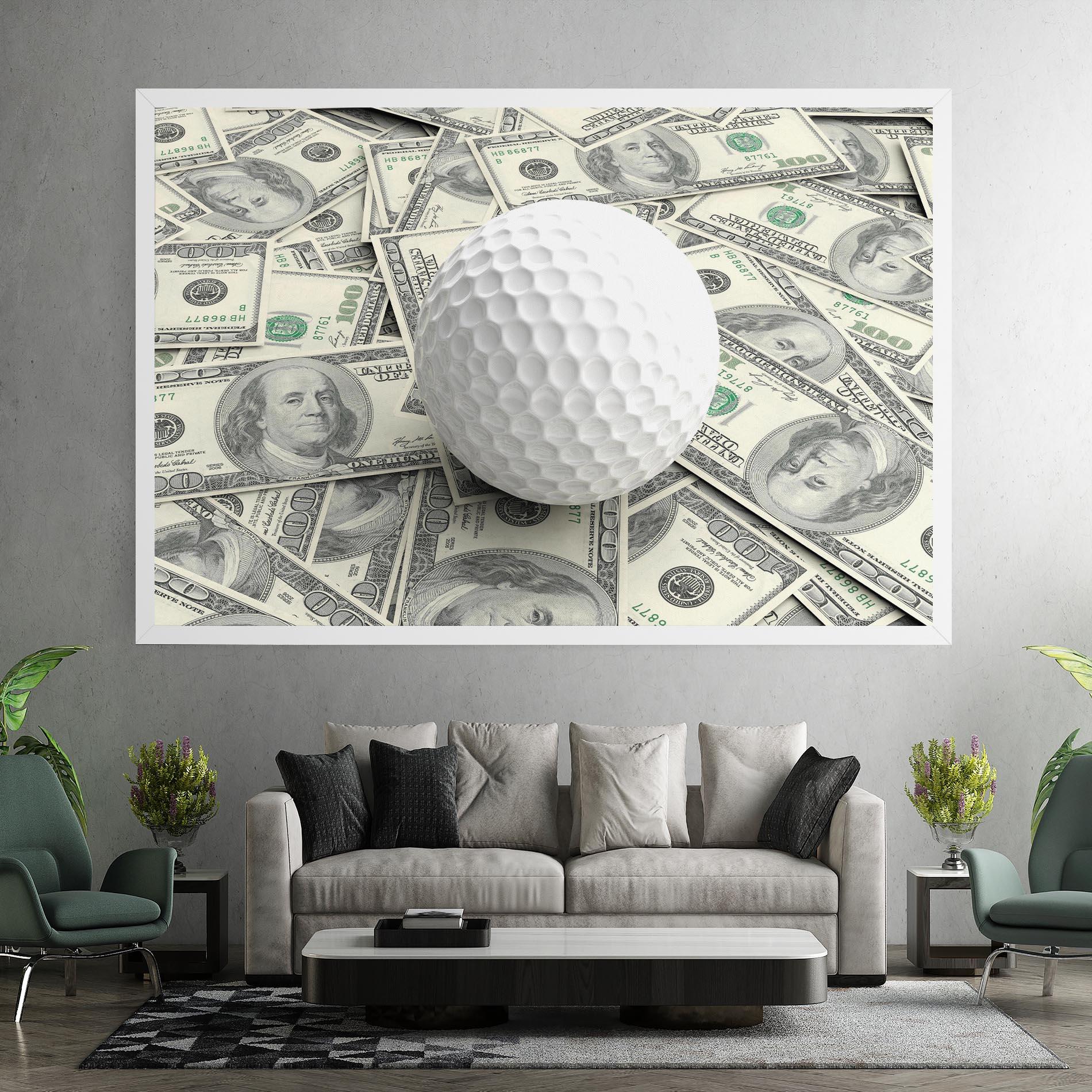 Leinwandbild 3d Golf Ball mockup 7