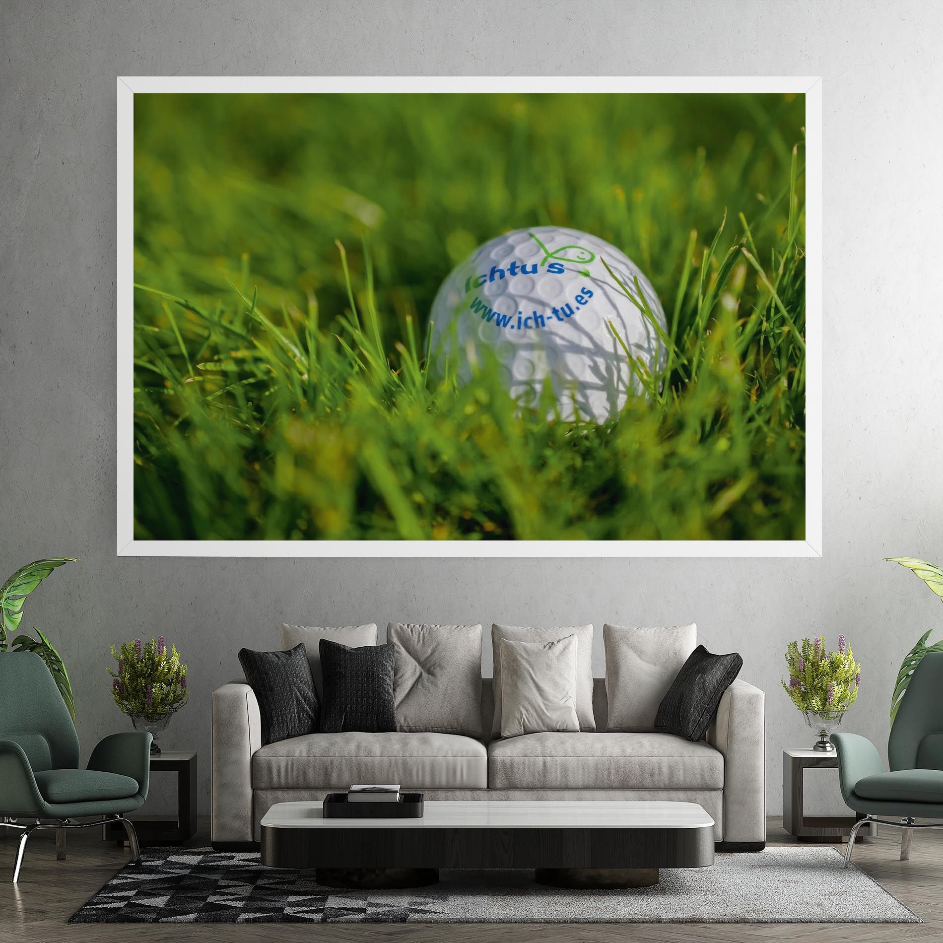 Golf Ball In Grass mockup 7