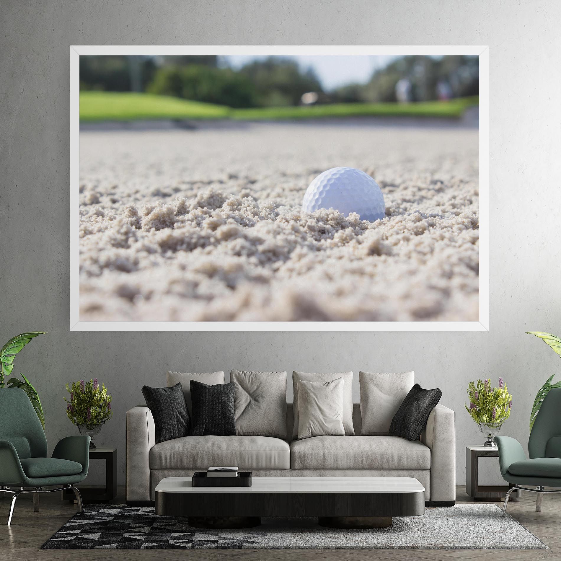 Golf Ball In Sand mockup 7