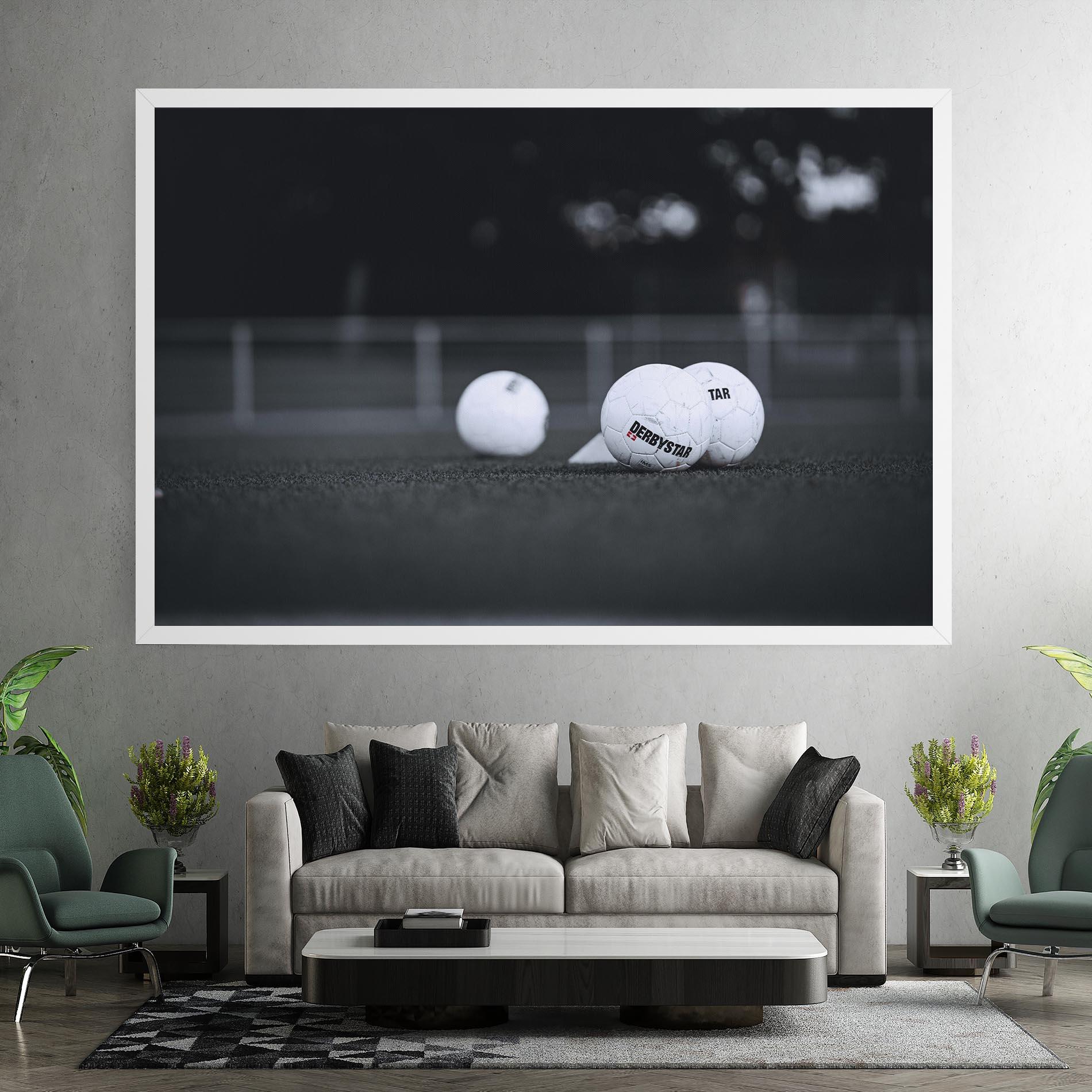 Leinwandbild Golf Ball On Grey mockup 7