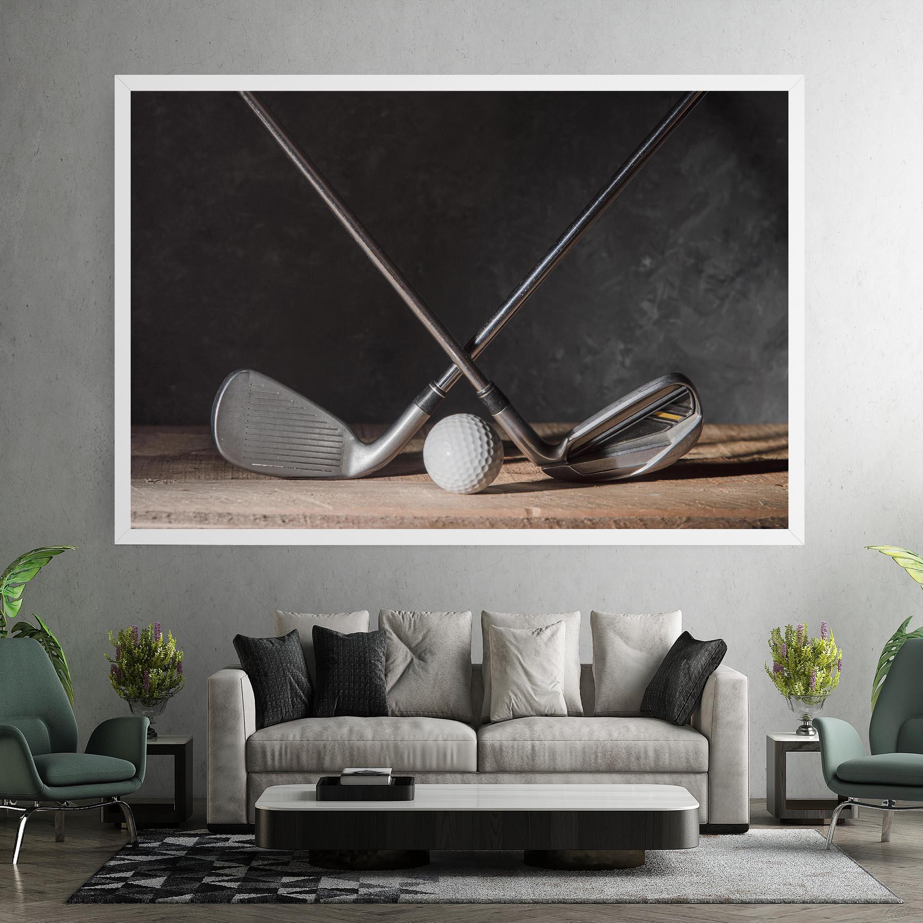 Leinwandbild Golf Club Ball mockup 7