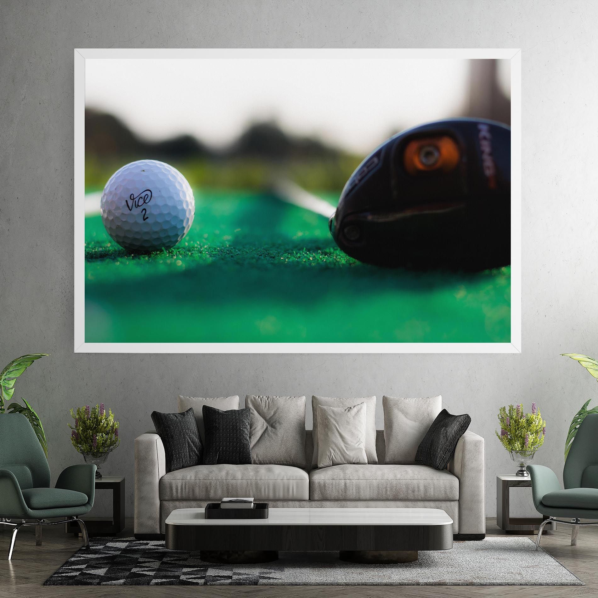 Green Grass Golf Ball mockup 7