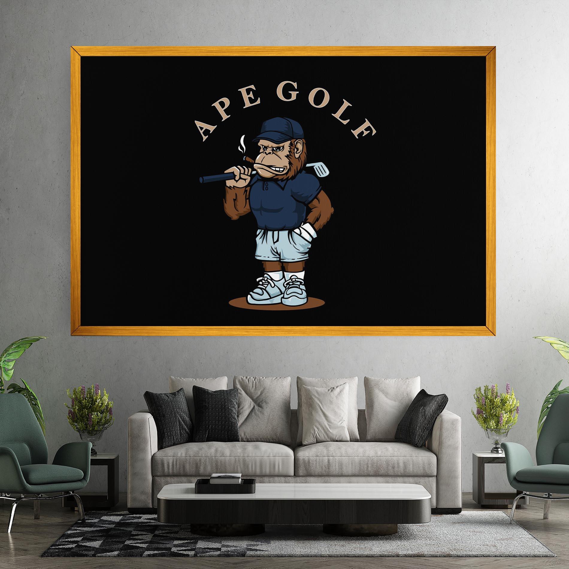 Leinwandbild Ape Golf mockup 7