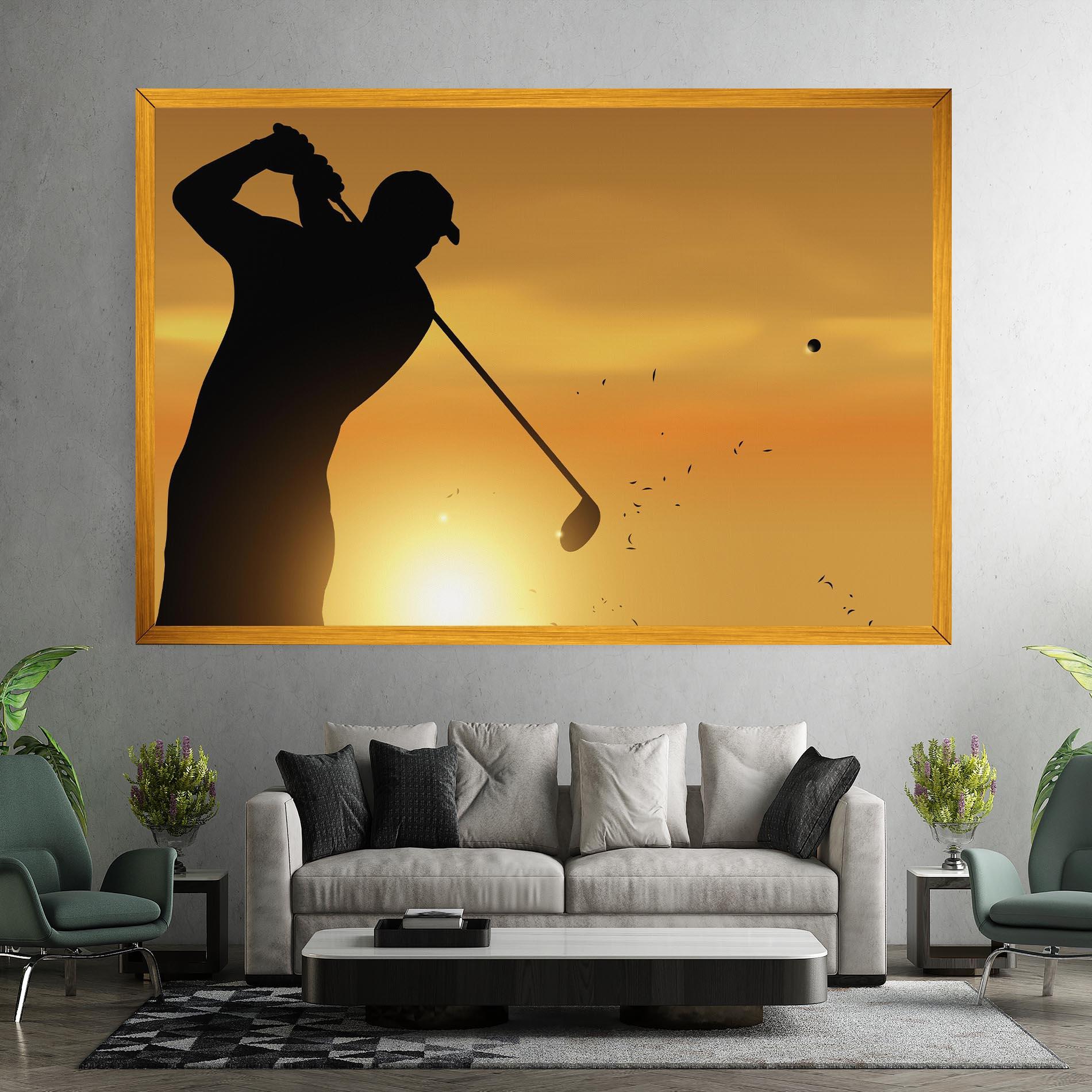 Leinwandbild Gold Sunrise mockup 7