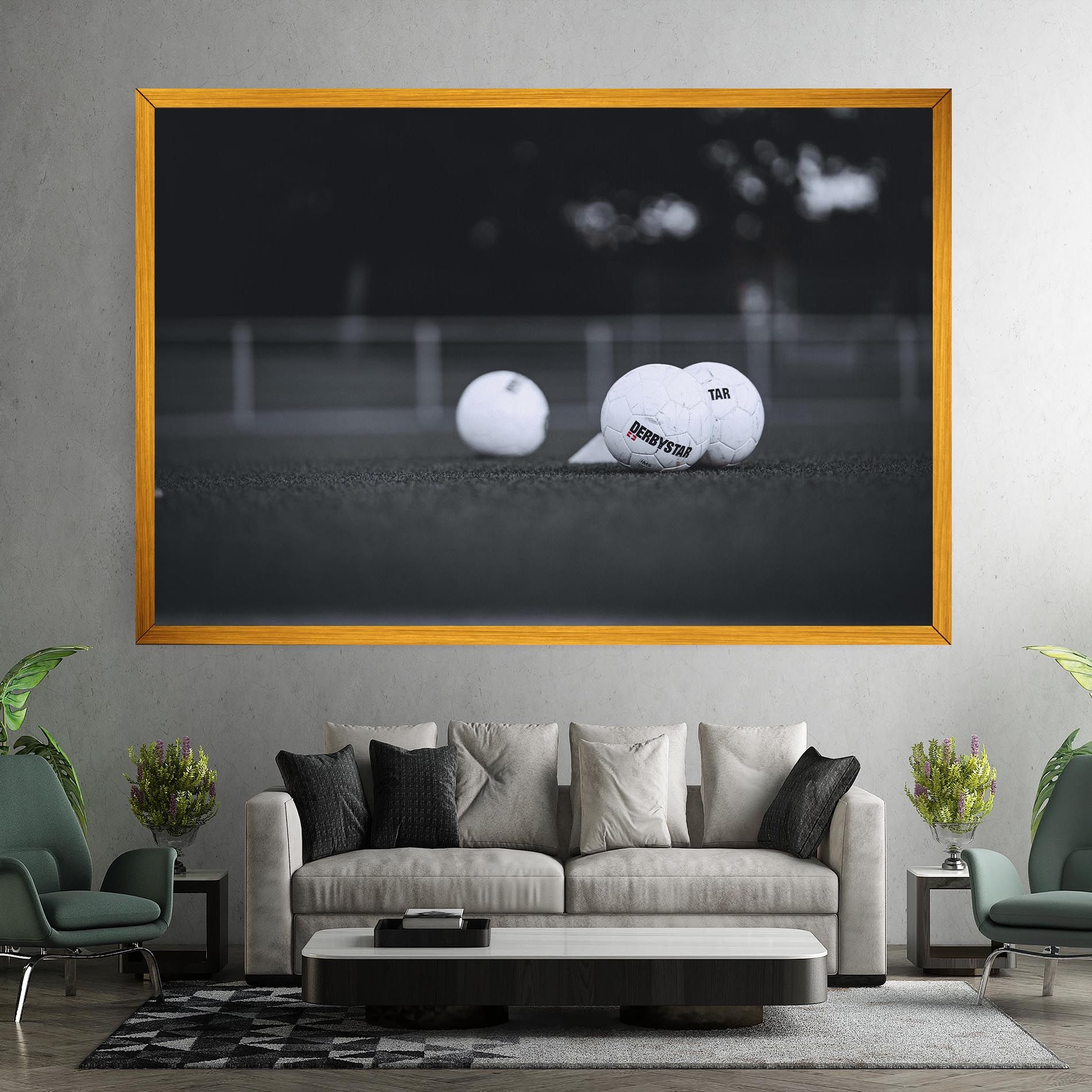 Golf Ball On Grey mockup 7