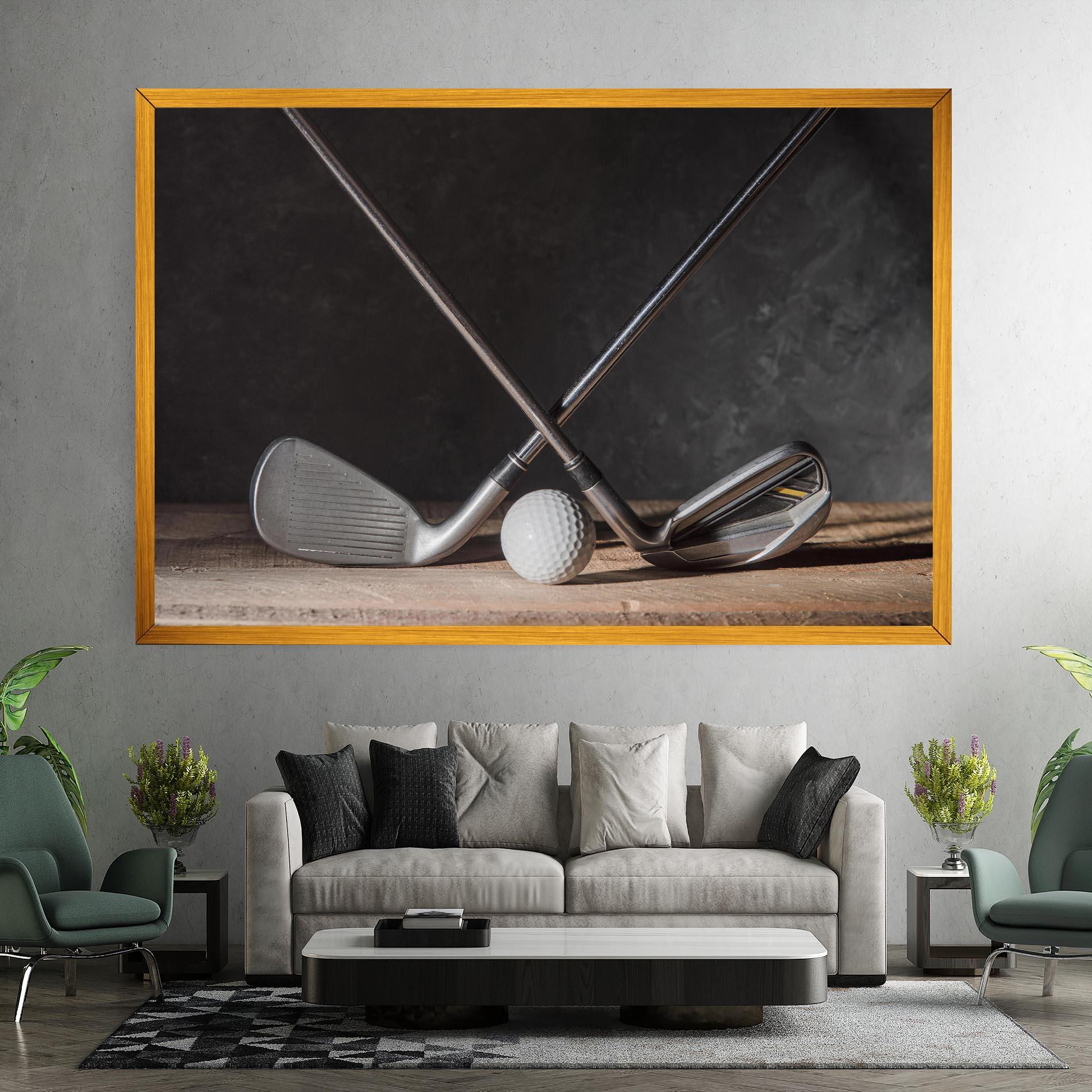 Leinwandbild Golf Club Ball mockup 7