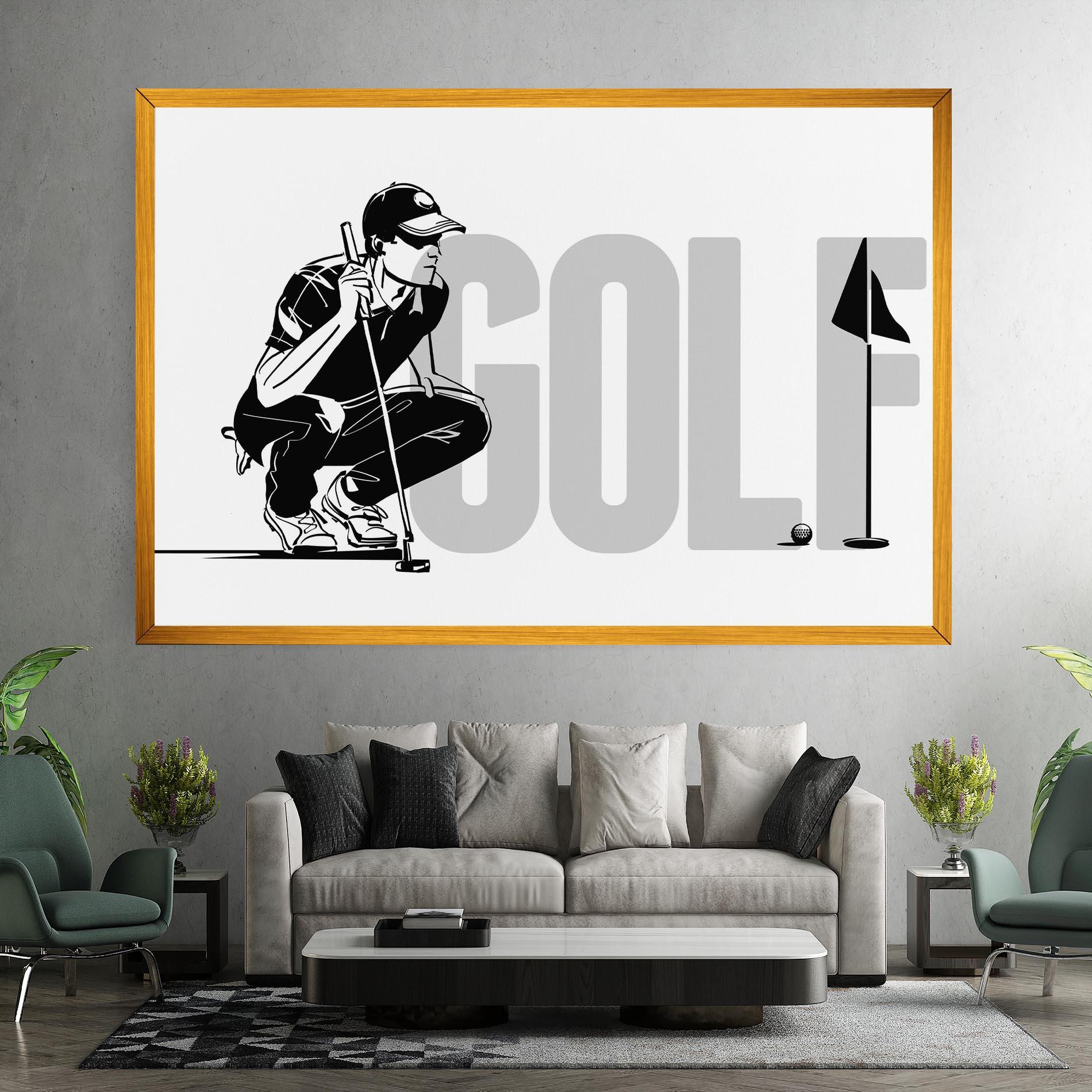 Leinwandbild Golf mockup 7