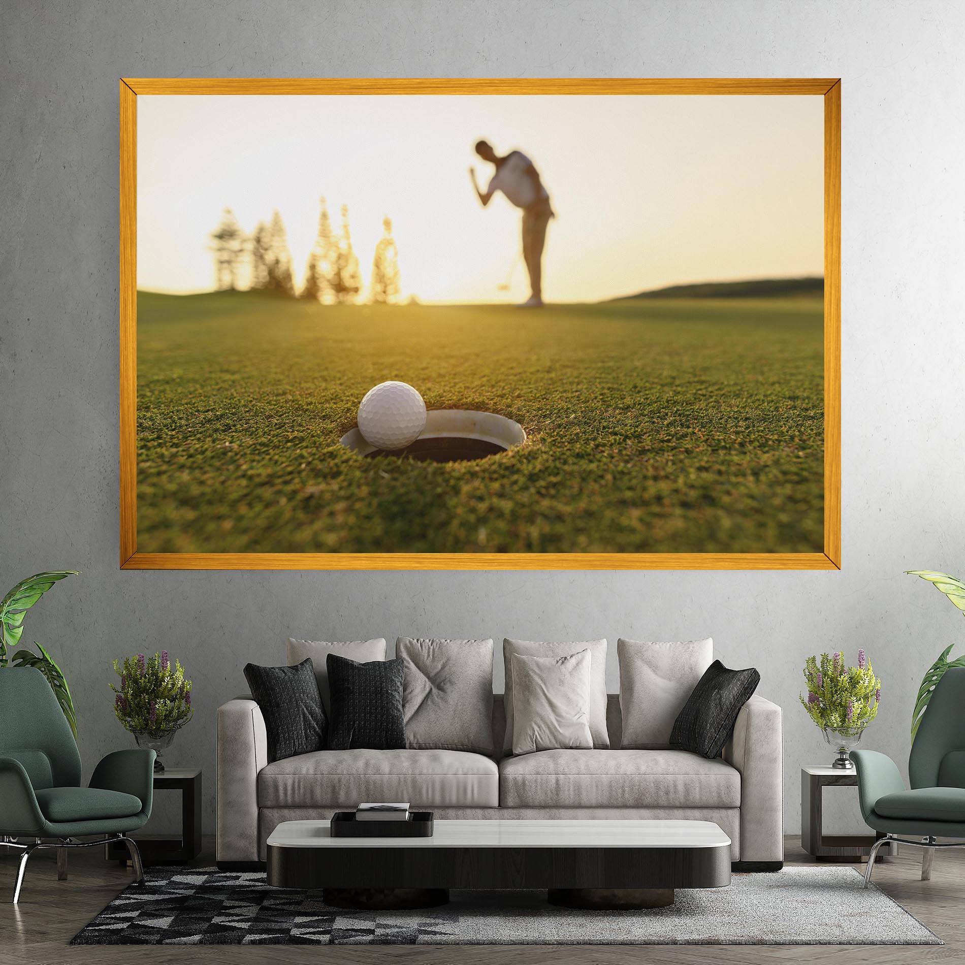 Leinwandbild Golfer Concept mockup 7
