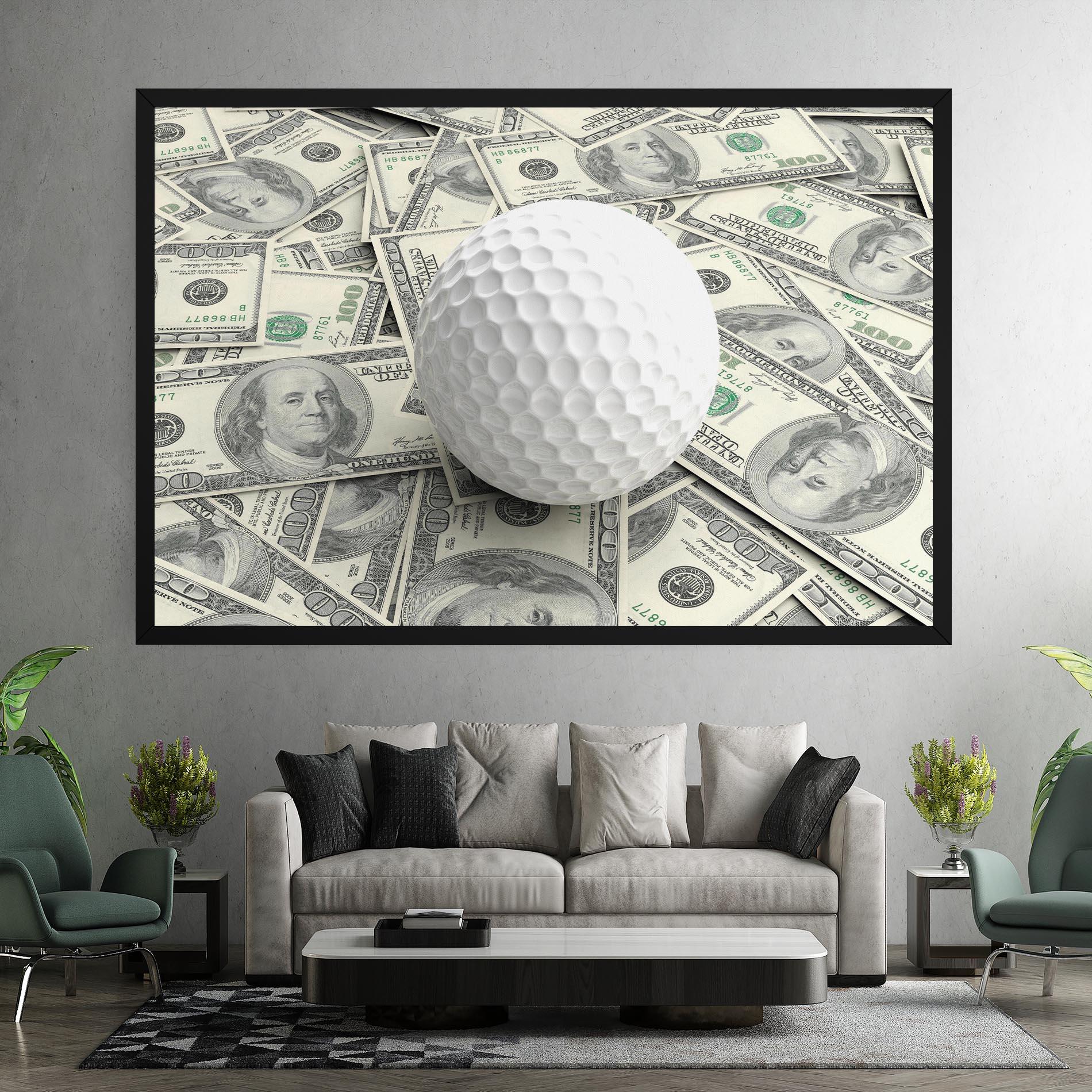Leinwandbild 3d Golf Ball mockup 7